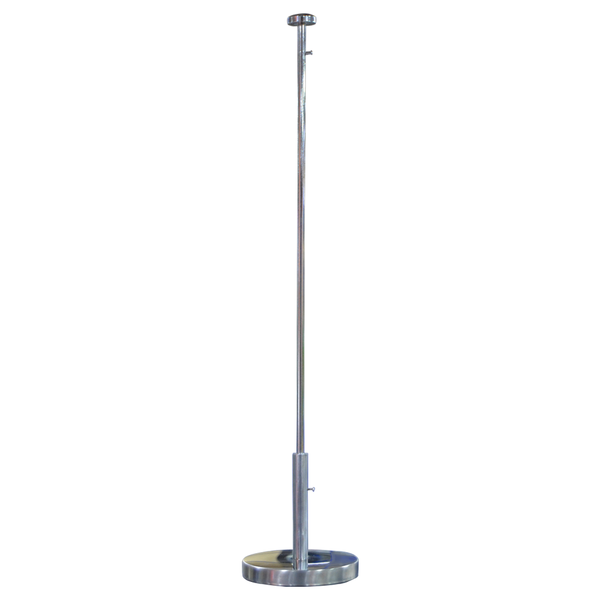 LARGE SILVER FLAG STAND
