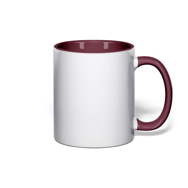 SUBLIMATION MUG WITH COLOR INISDE + HANDLE