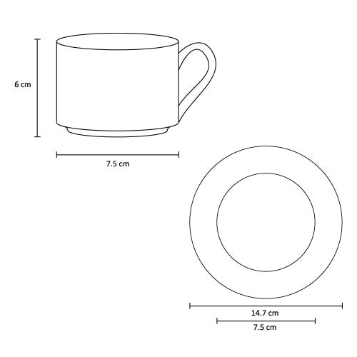 SUBLIMATION CUP & SAUCER