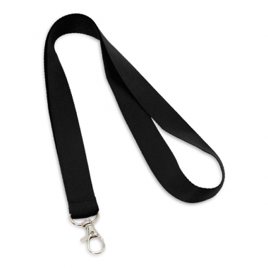 20 MM POLYESTER LANYARD WITH SINGLE CLIP