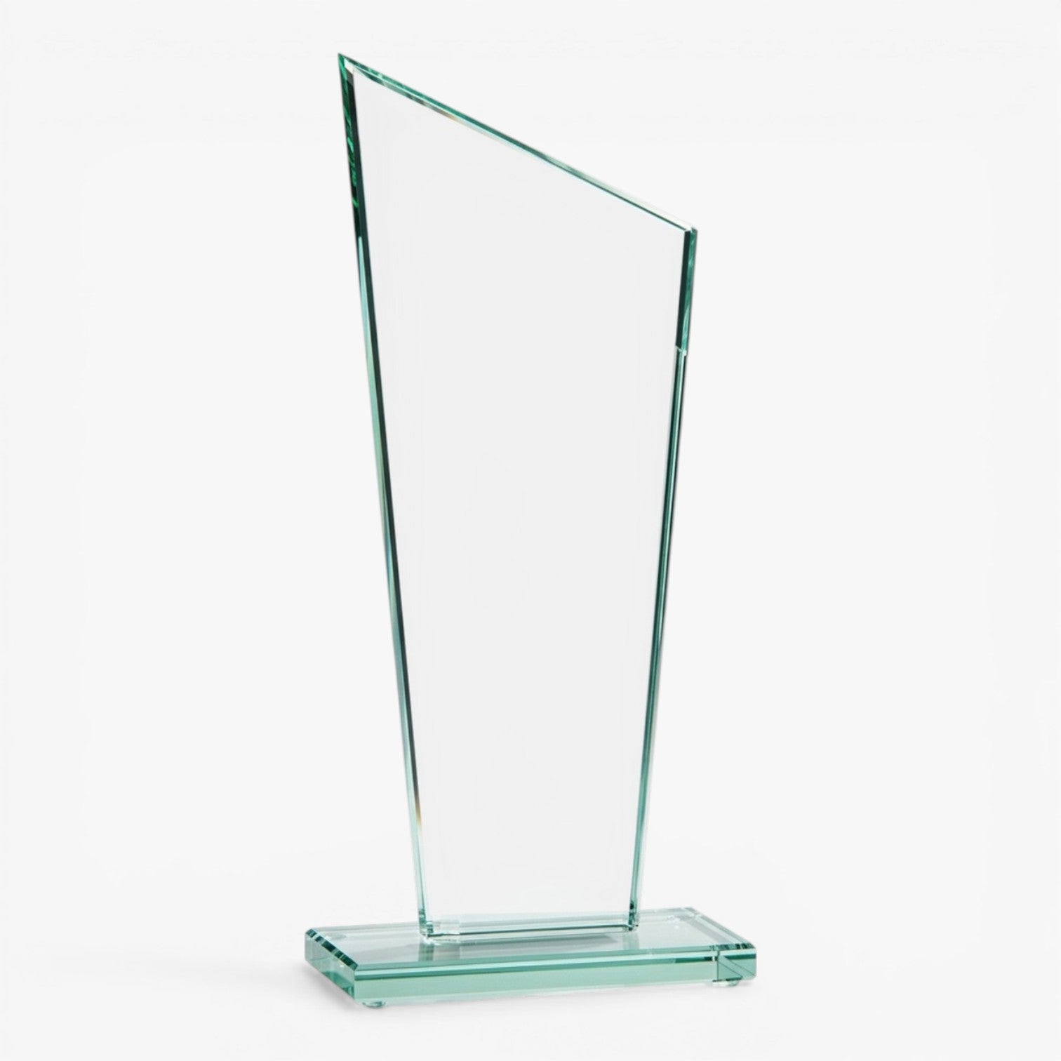 CLEAR CRYSTAL SLANTED SIDE ACCENT AND A SOLID BASE AWARDCLEAR ( LCC08 )