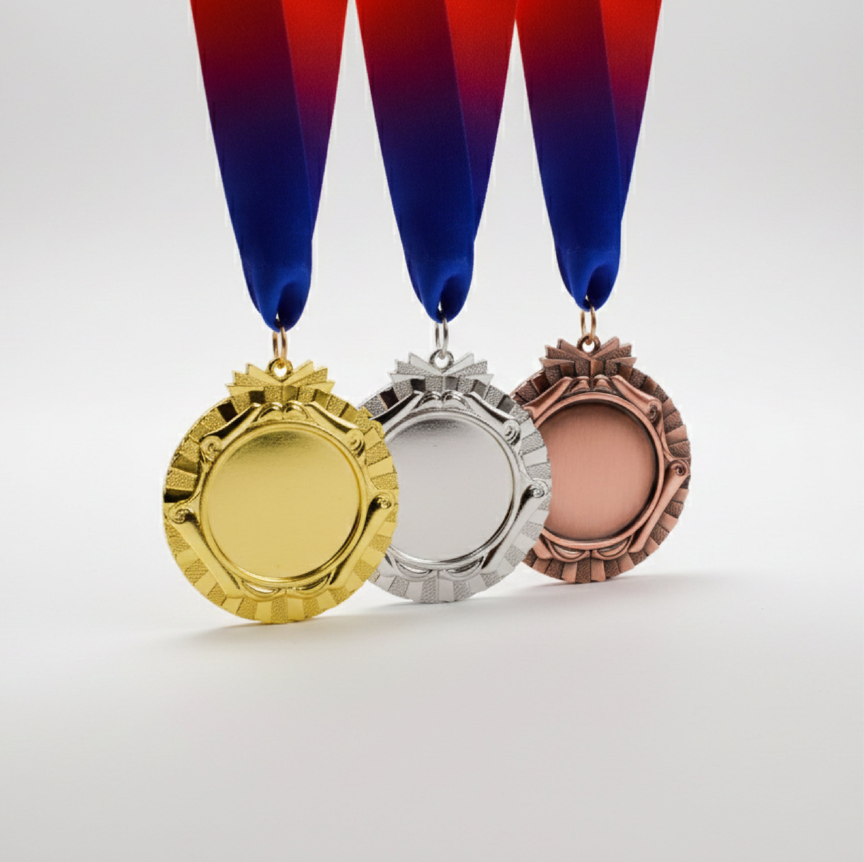 LARGE MEDAL WITH MULTI COLOR RIBBON