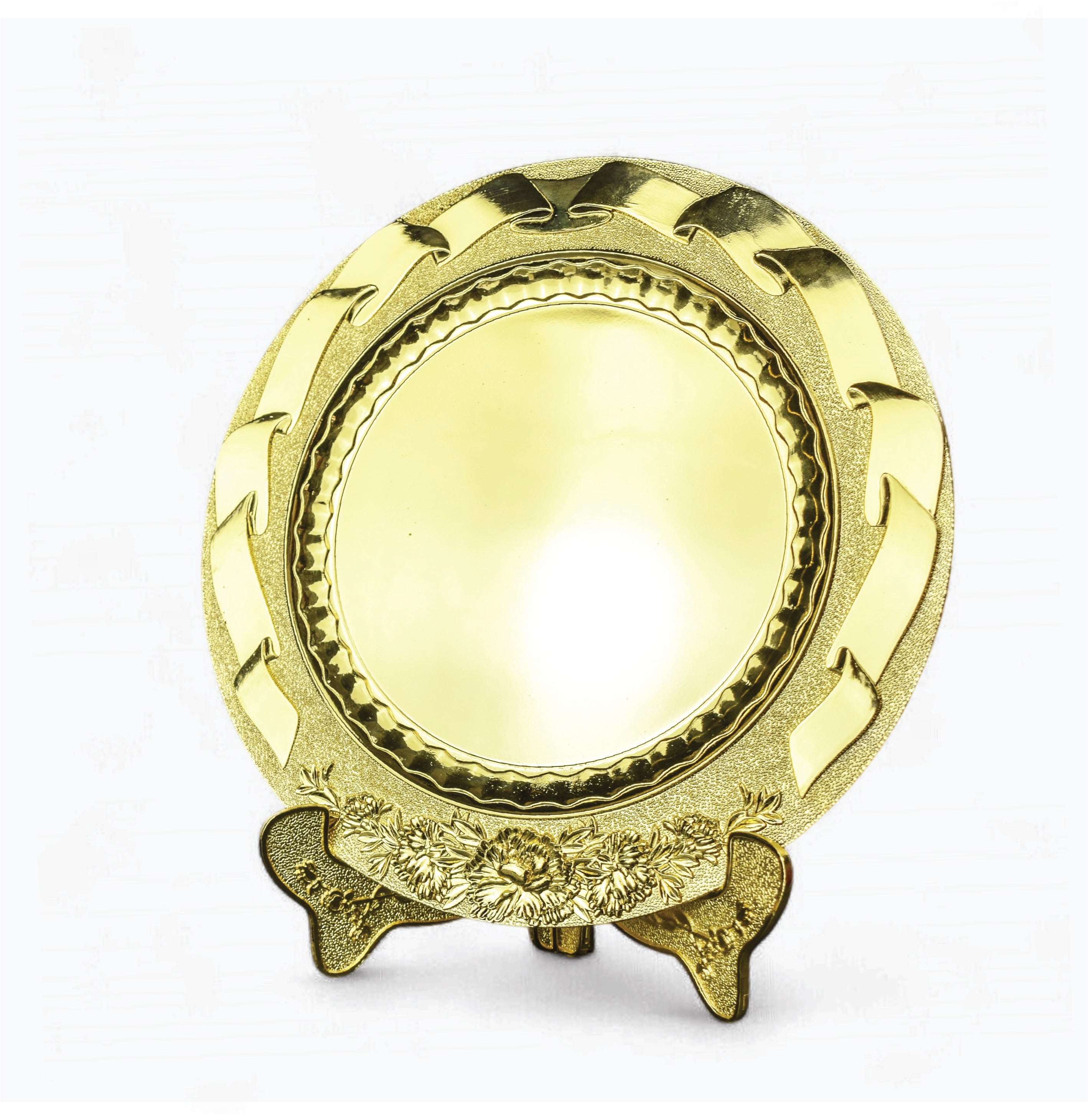 GOLDEN ELEGANT MEMENTO HEAVY BASE ROUND DISK