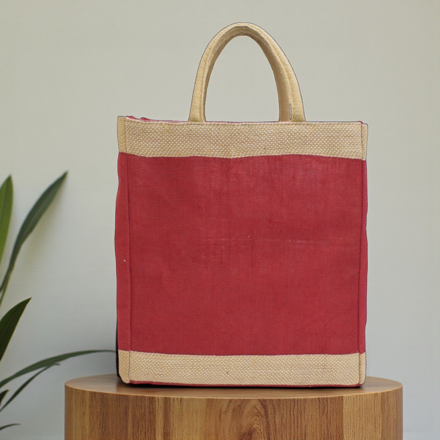 JUTE BAG WITH IN SIDE  POCKET  ASH-26