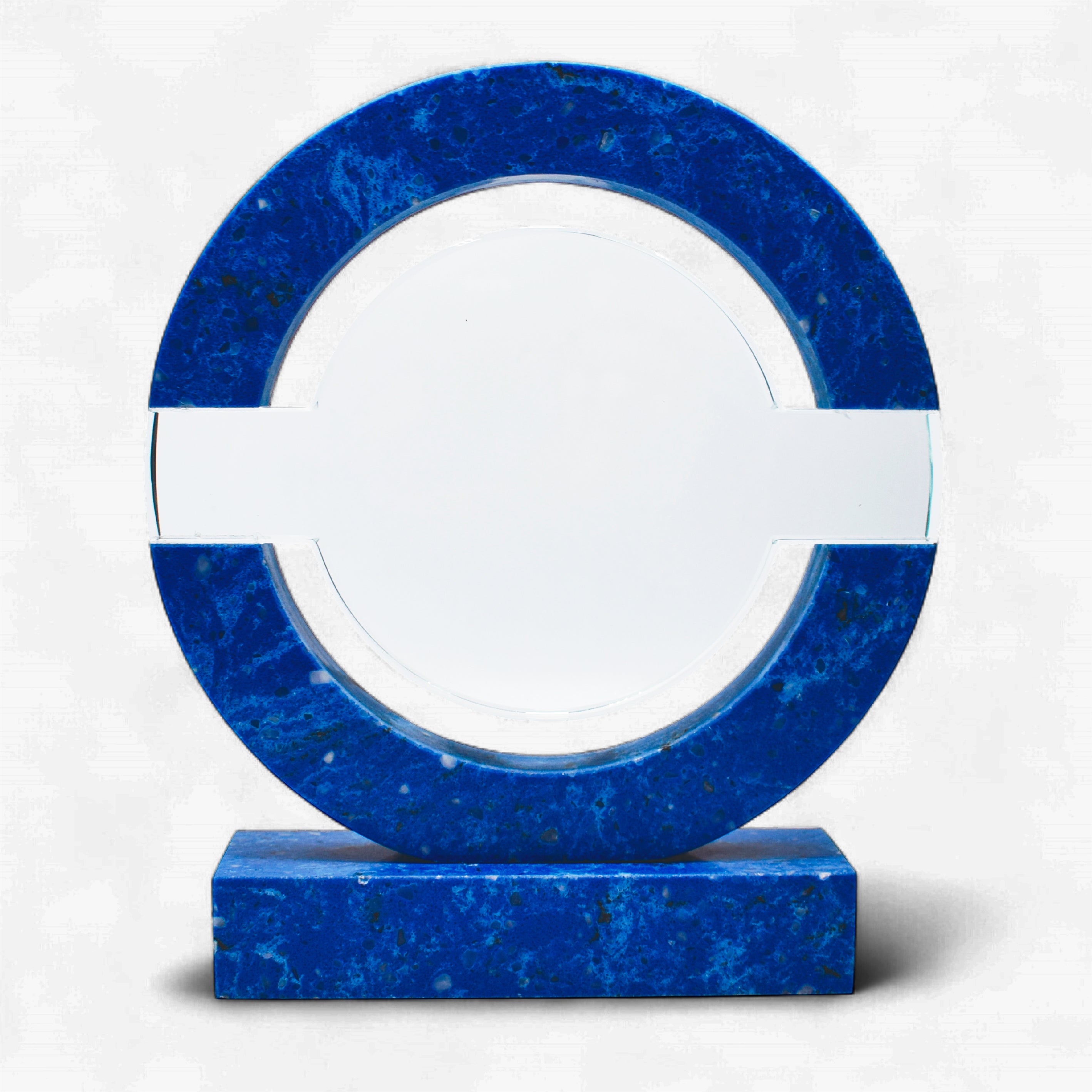 BLUE ROUND CRYSTAL & MARBLE AWARD-LS24055