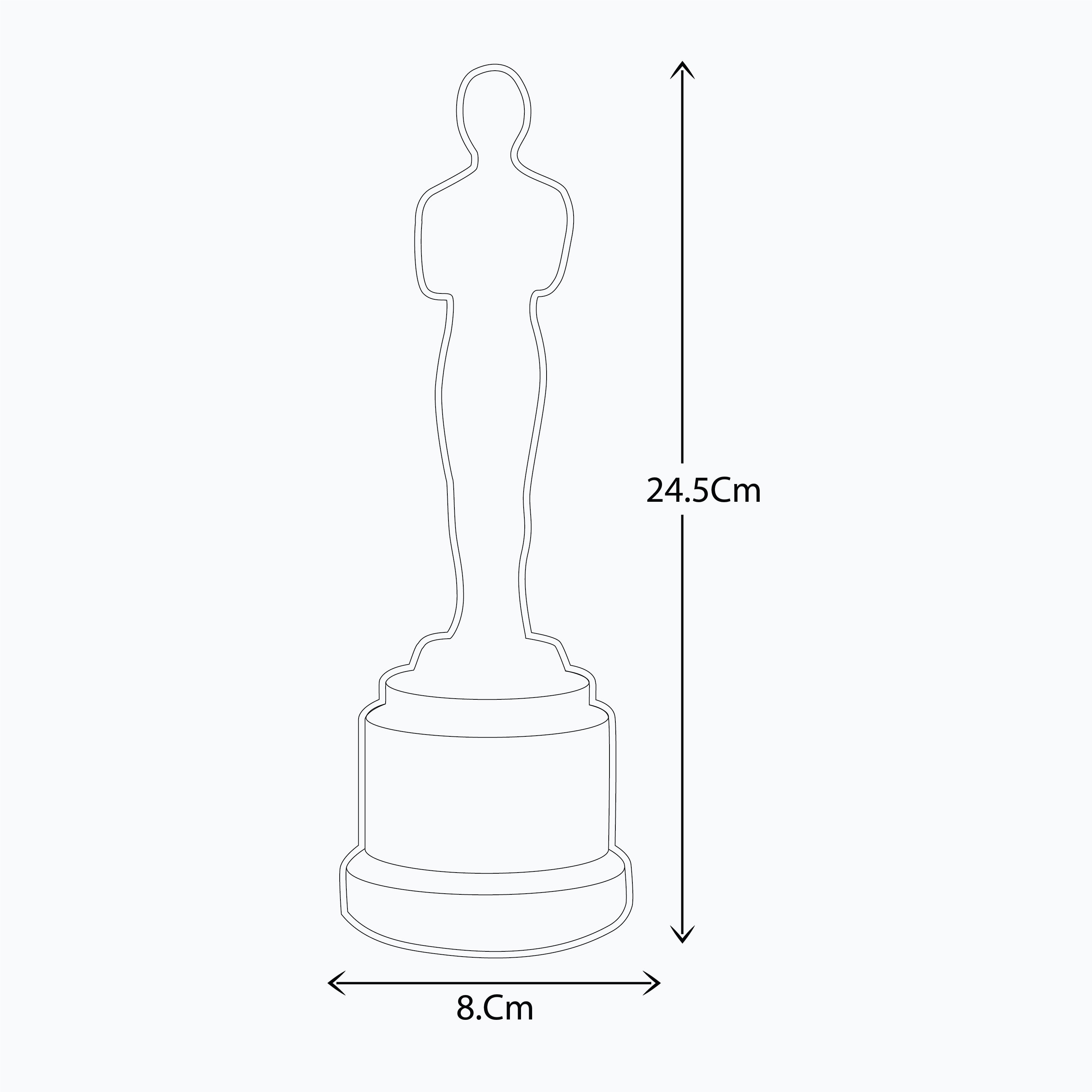 GOLDEN OSCAR AWARD-3D PRINTING MEDAL SCULPTURES MT-2030
