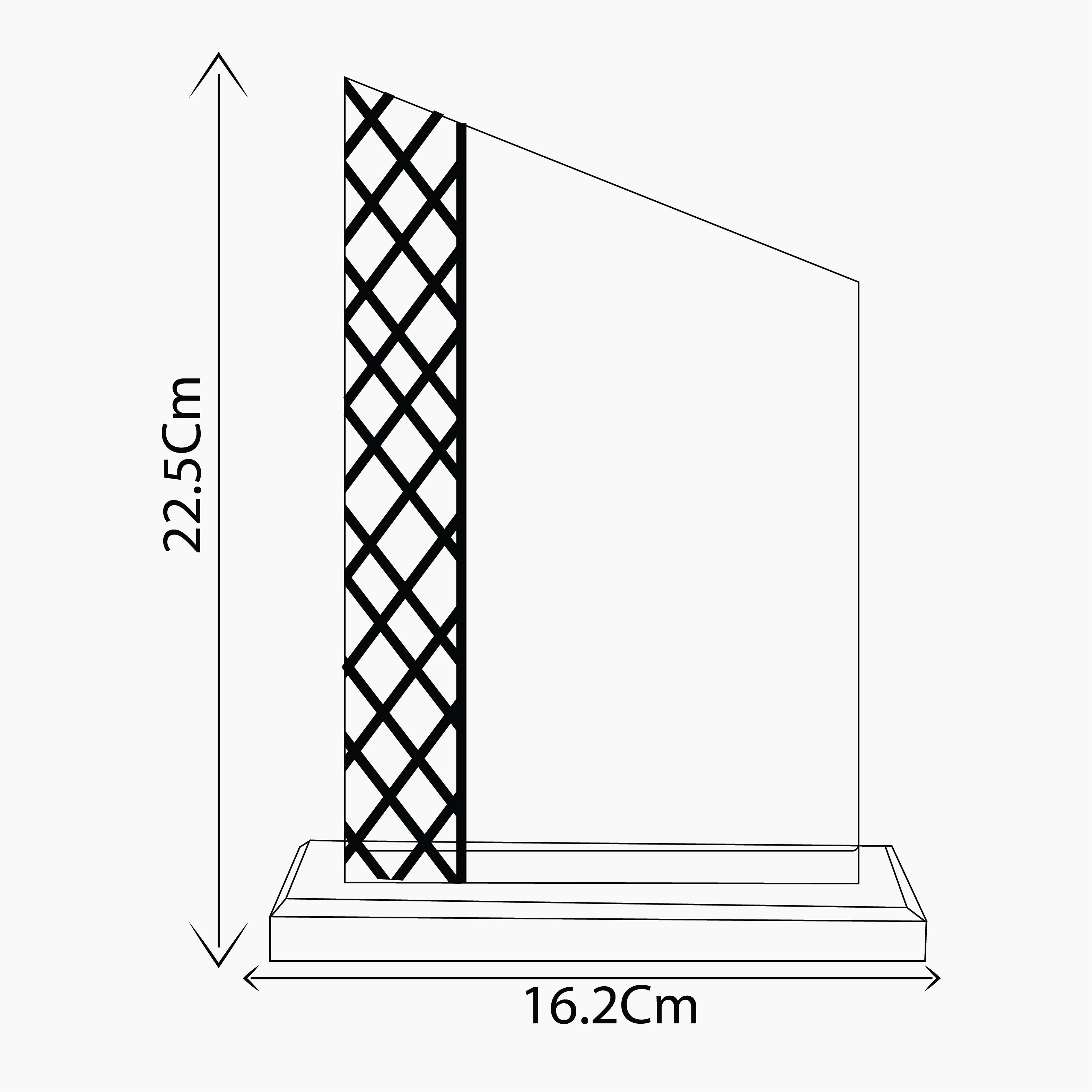 CRYSTAL AWARD WITH BLUE BASE & DIAMOND PATTERN ( 2126 )