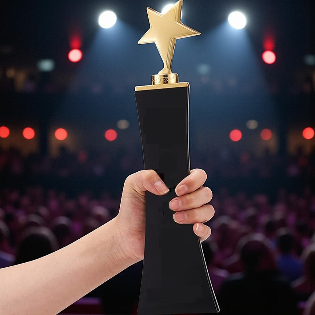 GOLD STAR AWARD TROPHY FOR TROPHY -HK 17034