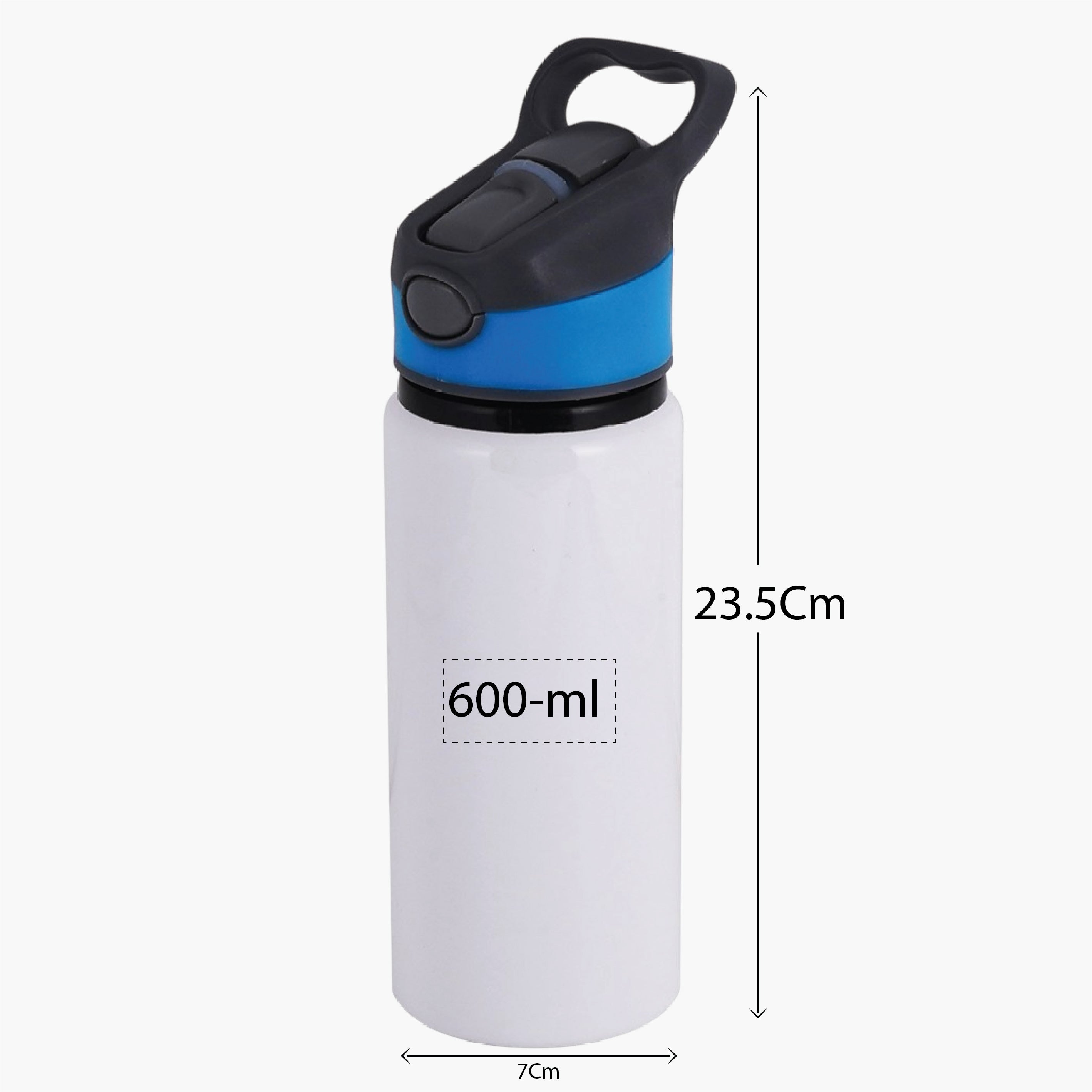 SUBLIMATION 600-ML -ALUMINUM WATER BOTTLE WITH COLOR CAP