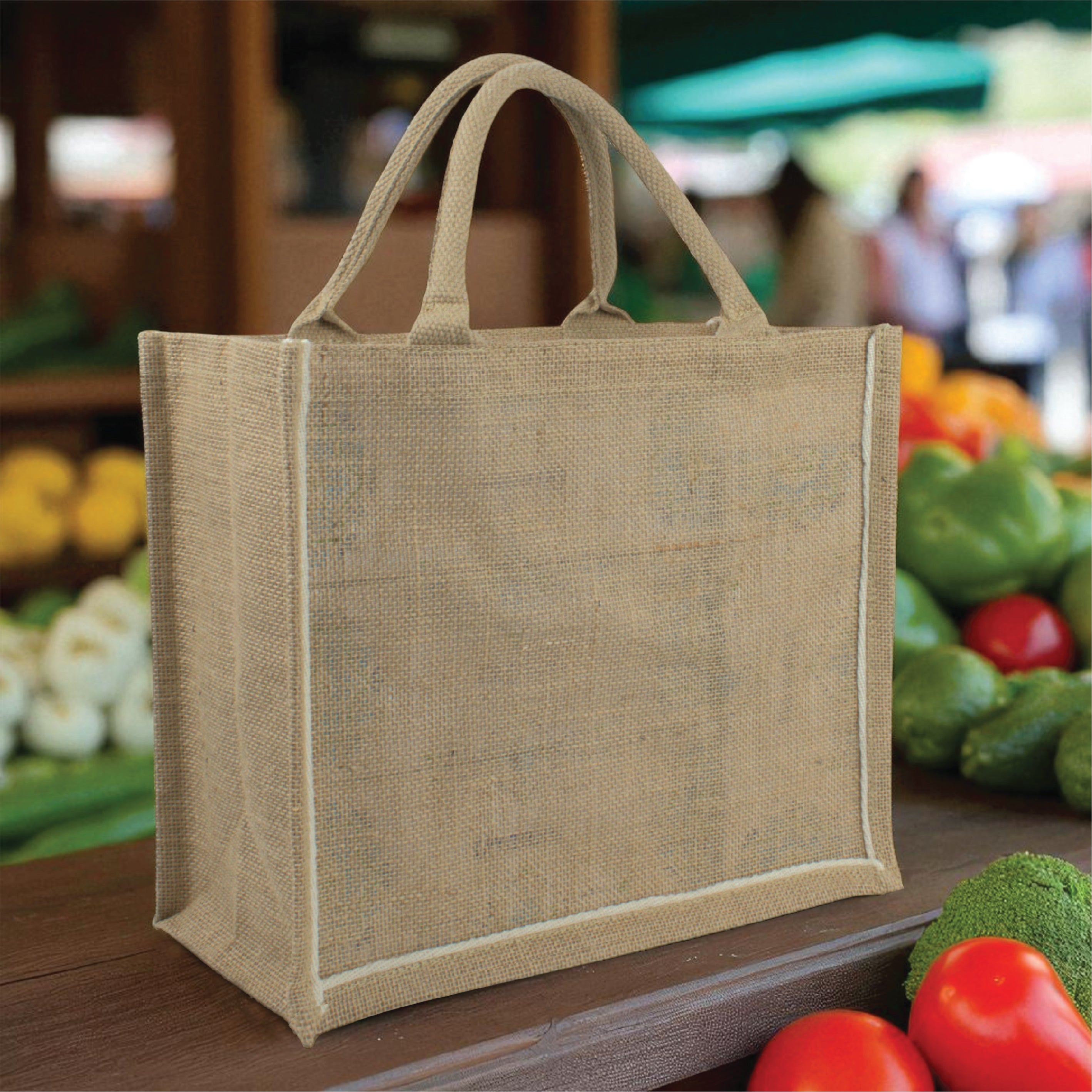 Jute Bag with White Lining