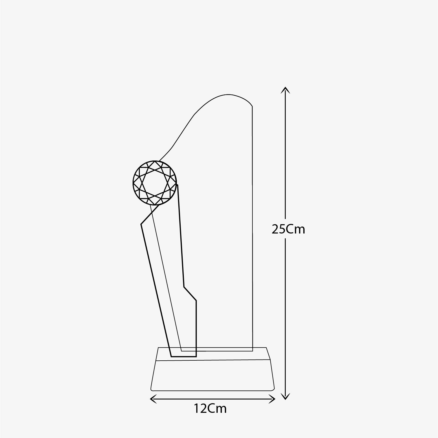 DIAMOND AWARD CRYSTAL TROPHY ( B4-HK )