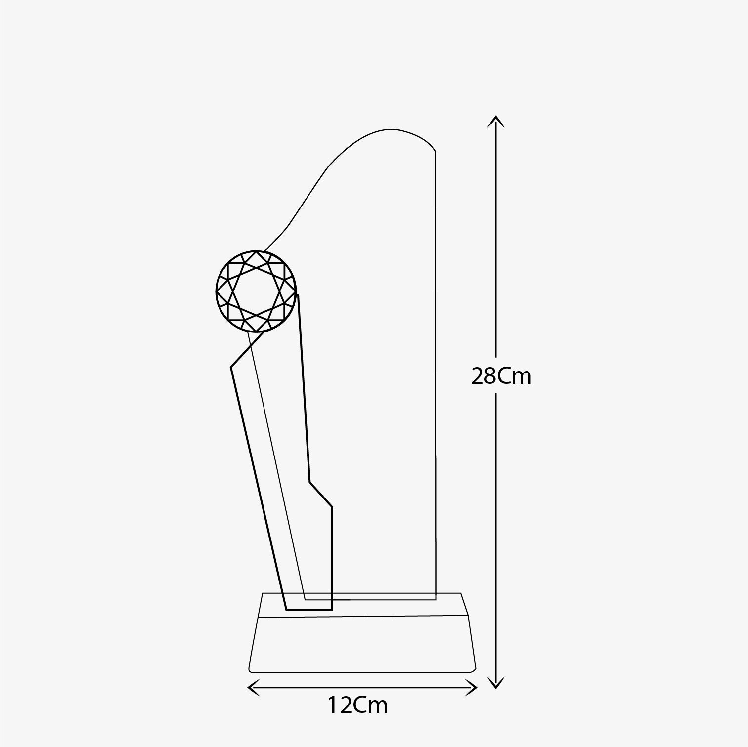 DIAMOND AWARD CRYSTAL TROPHY ( B4-HK )
