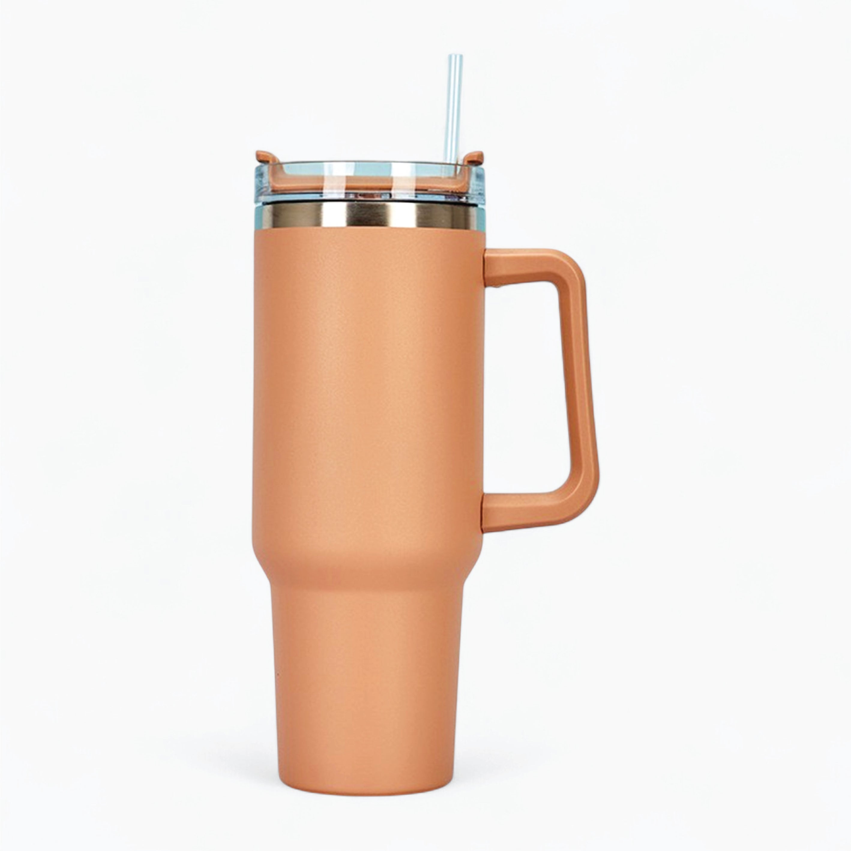 DOUBLE WALL TUMBLER WITH STRAW 40-OZ CAR CUP