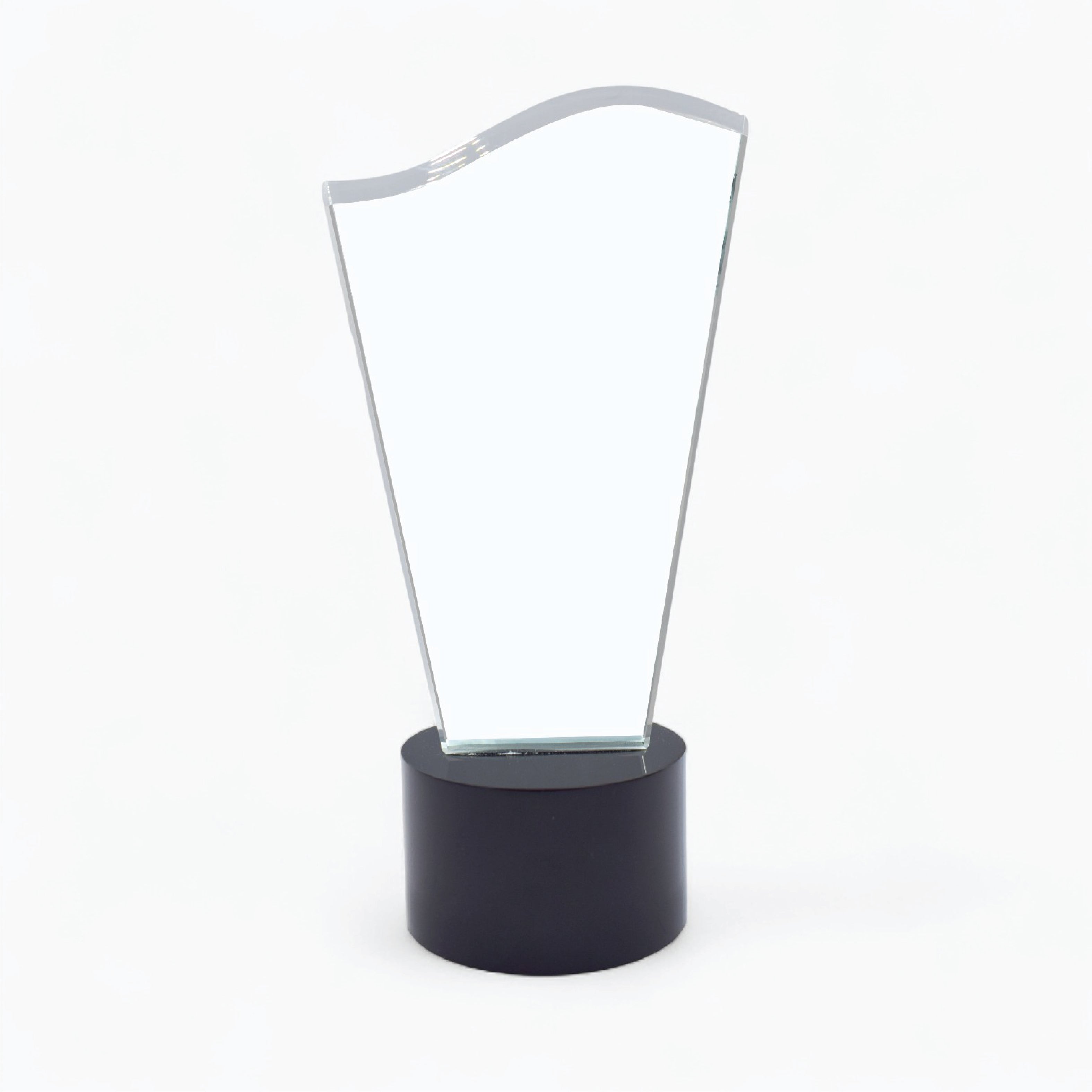 ROUND BLACK BASE CRYSTAL TROPHY ( CS-231088 )
