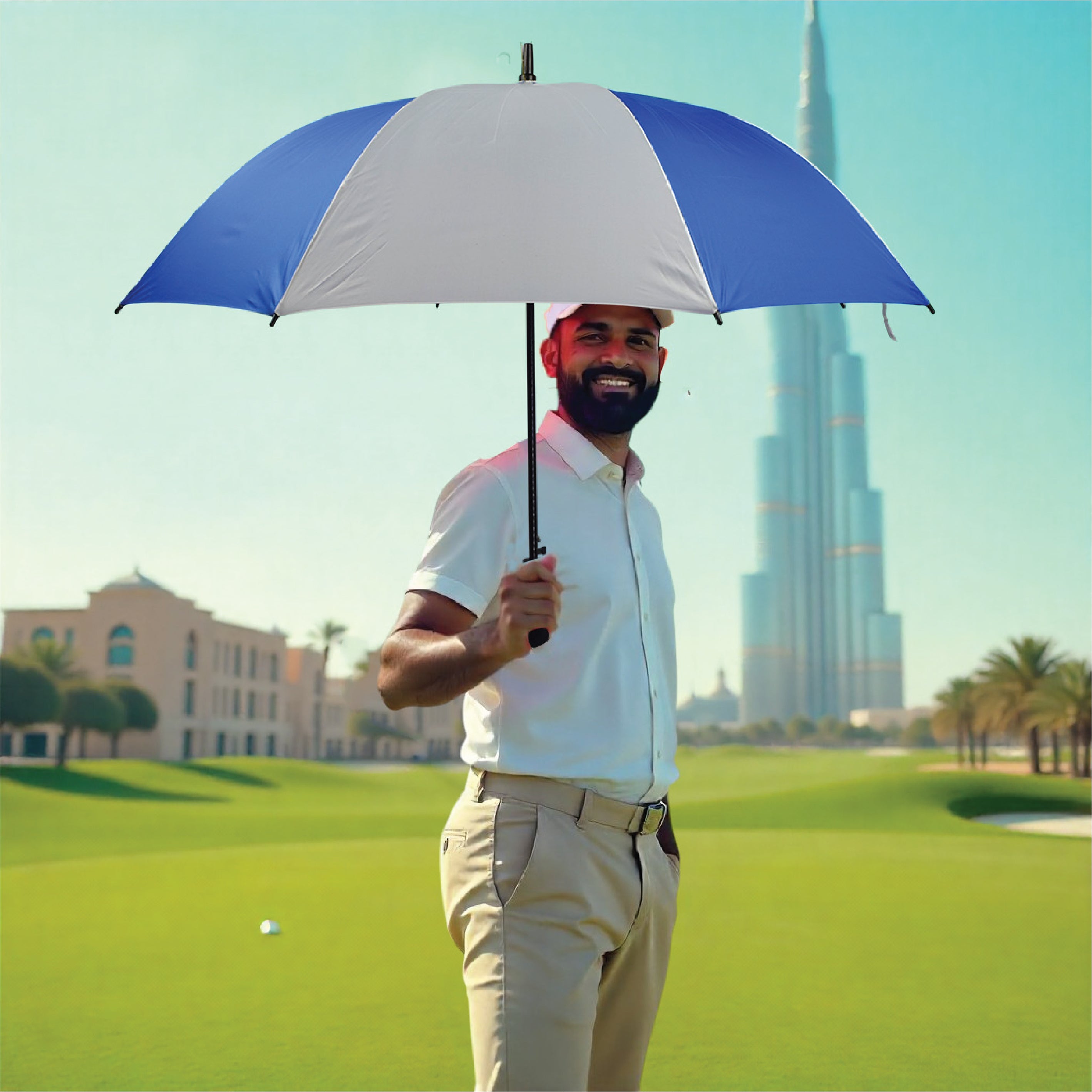 UMBRELLA 8 RIBS AUTO OPEN MANUAL CLOSE VELCRO