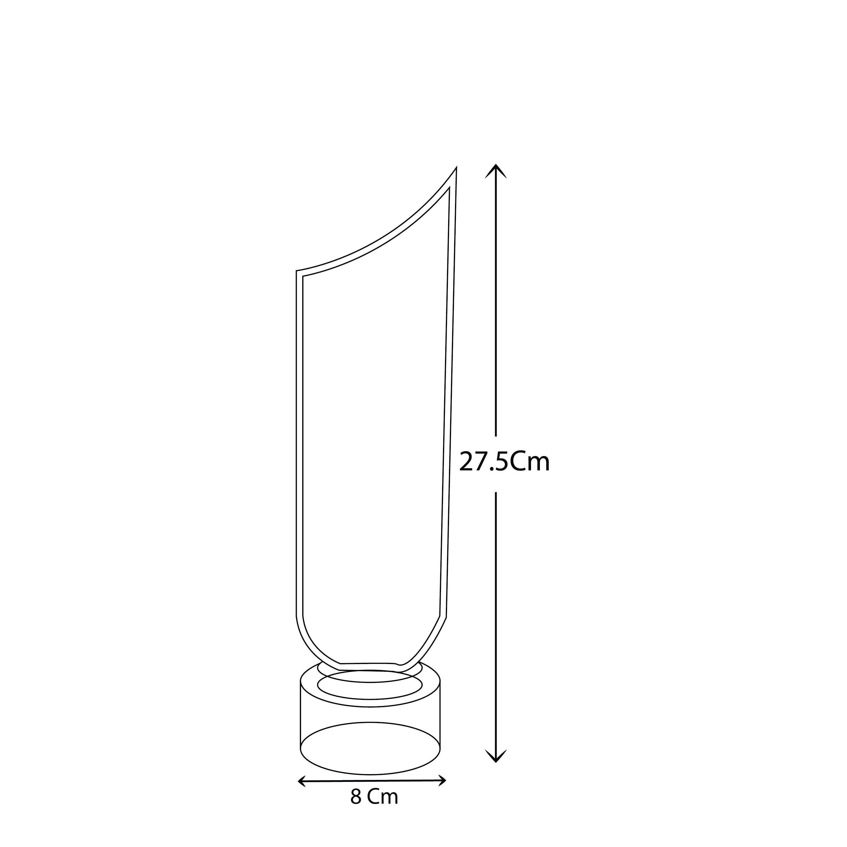 CLEAR GLASS CRYSTAL TROPHY WITH  OPAQUE WHITE BASE AND A GREEN ACCENT RING-F2-HK