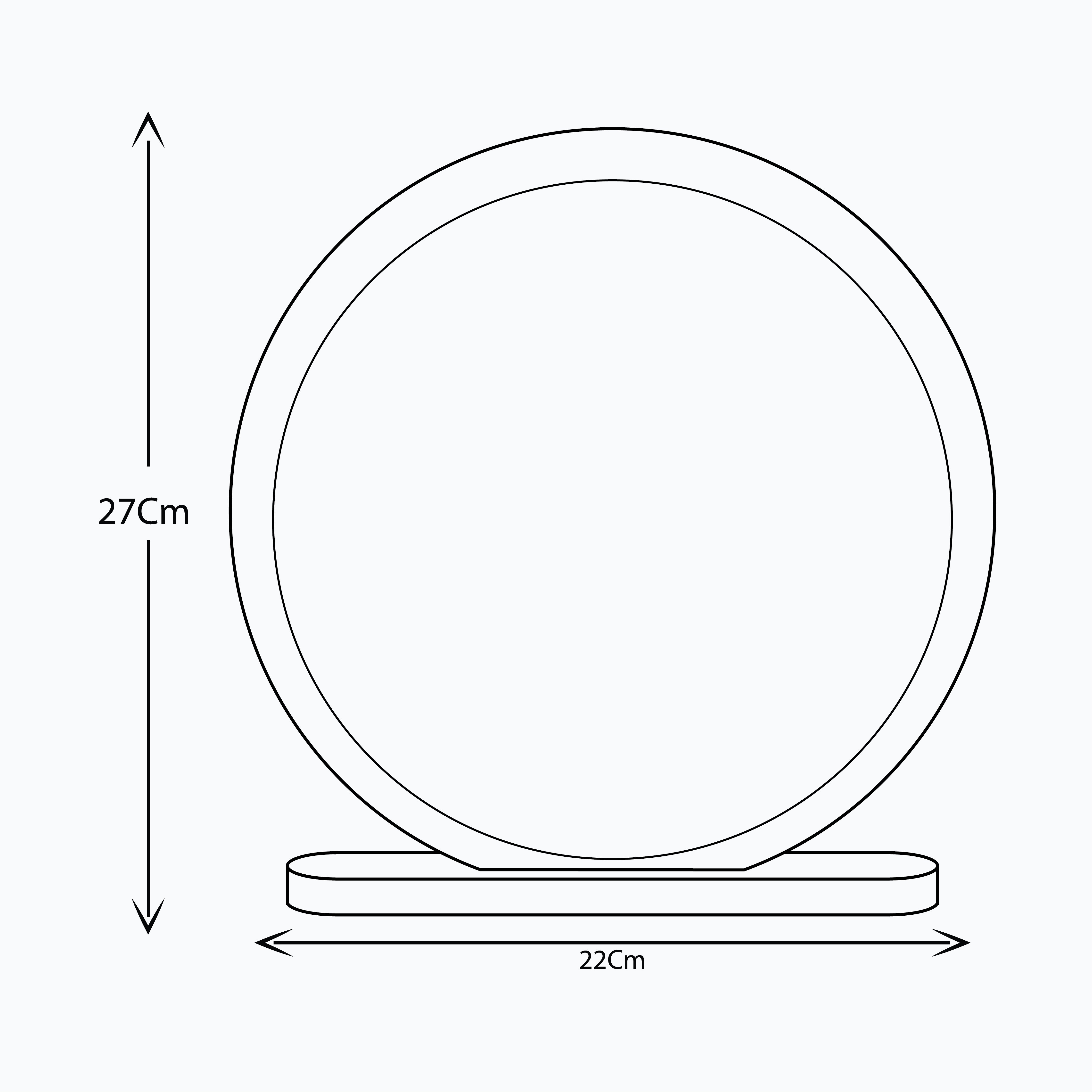 PREMIUM ROUND CRYSTAL TROPHY ( GA2066 )