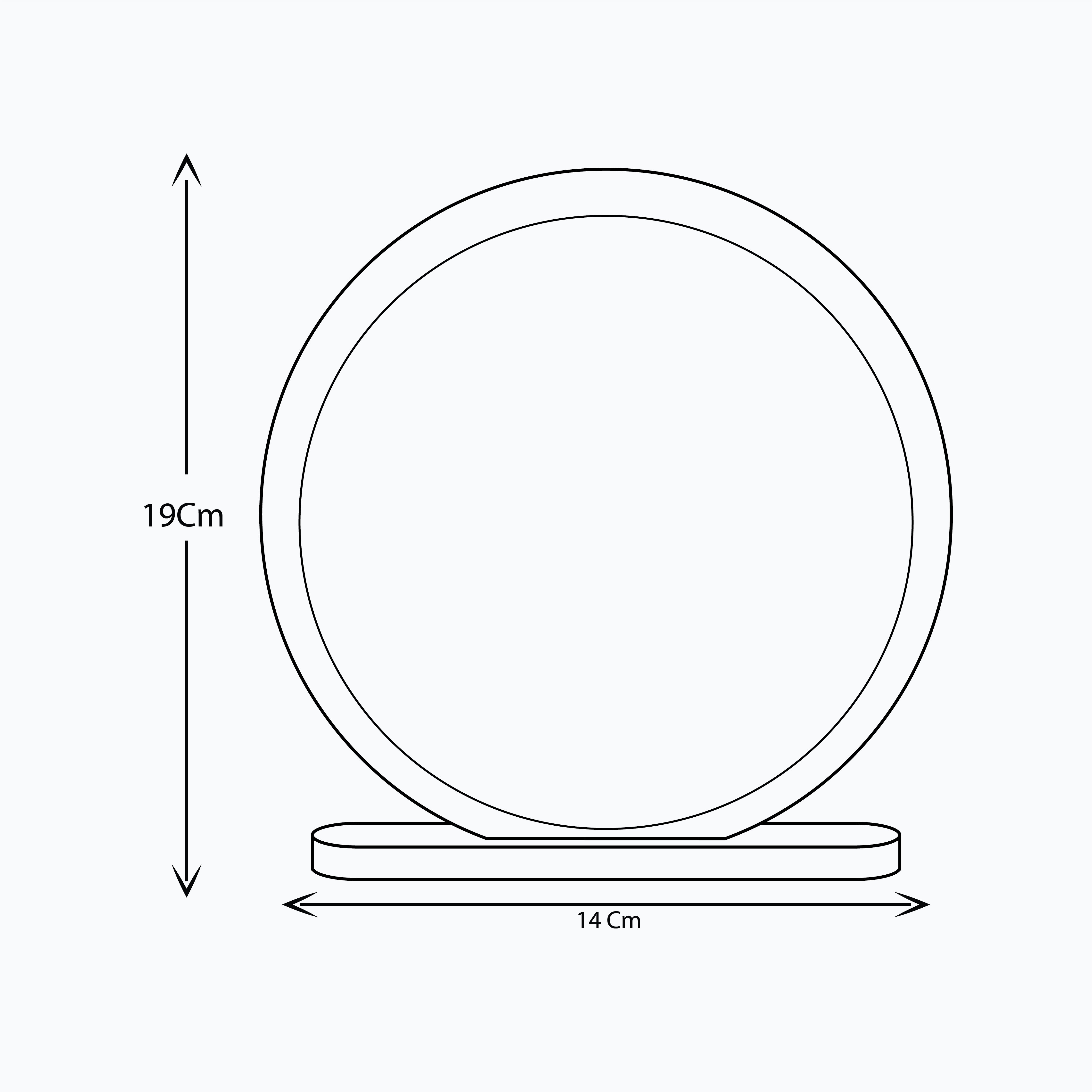 PREMIUM ROUND CRYSTAL TROPHY ( GA2066 )