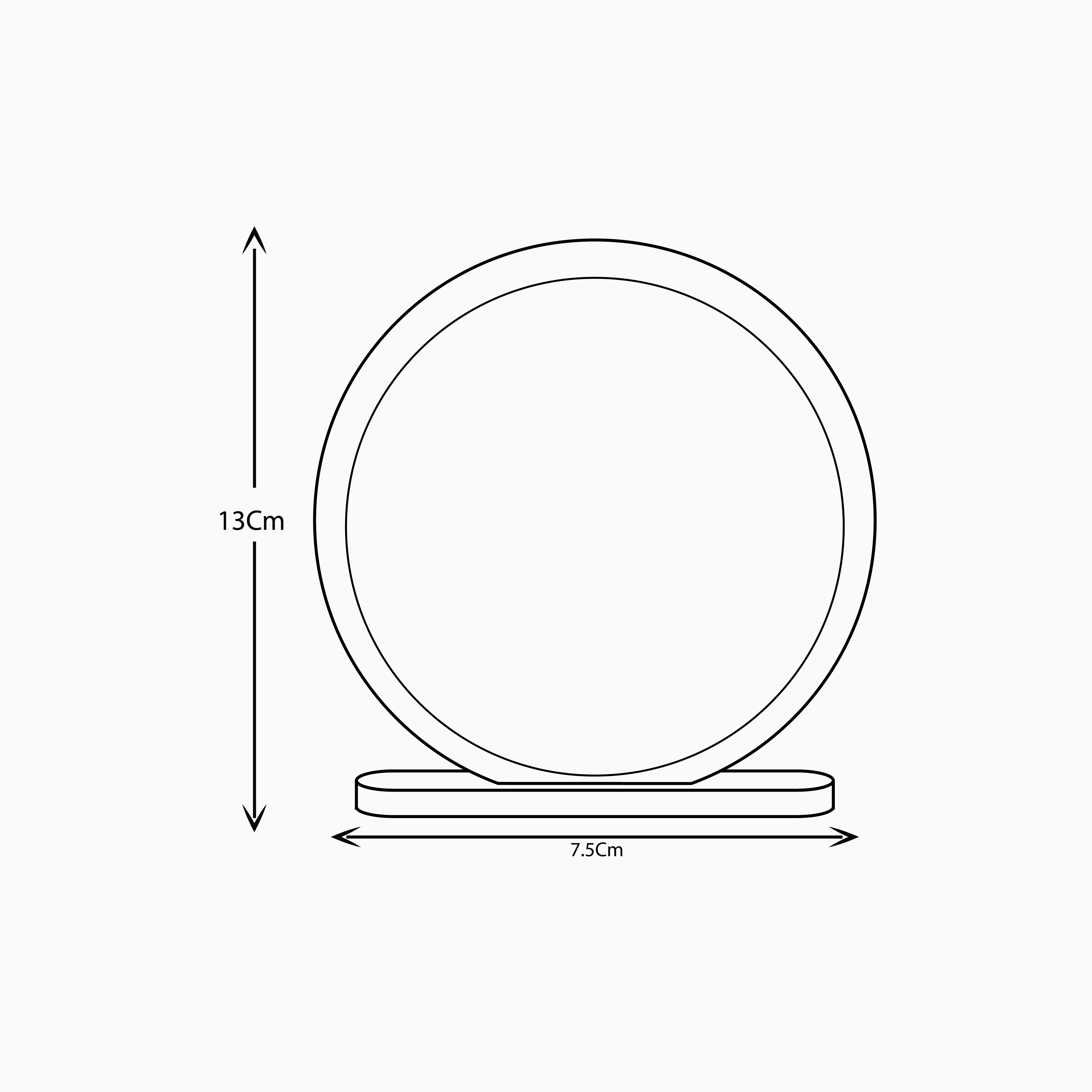 PREMIUM ROUND CRYSTAL TROPHY ( GA2066 )