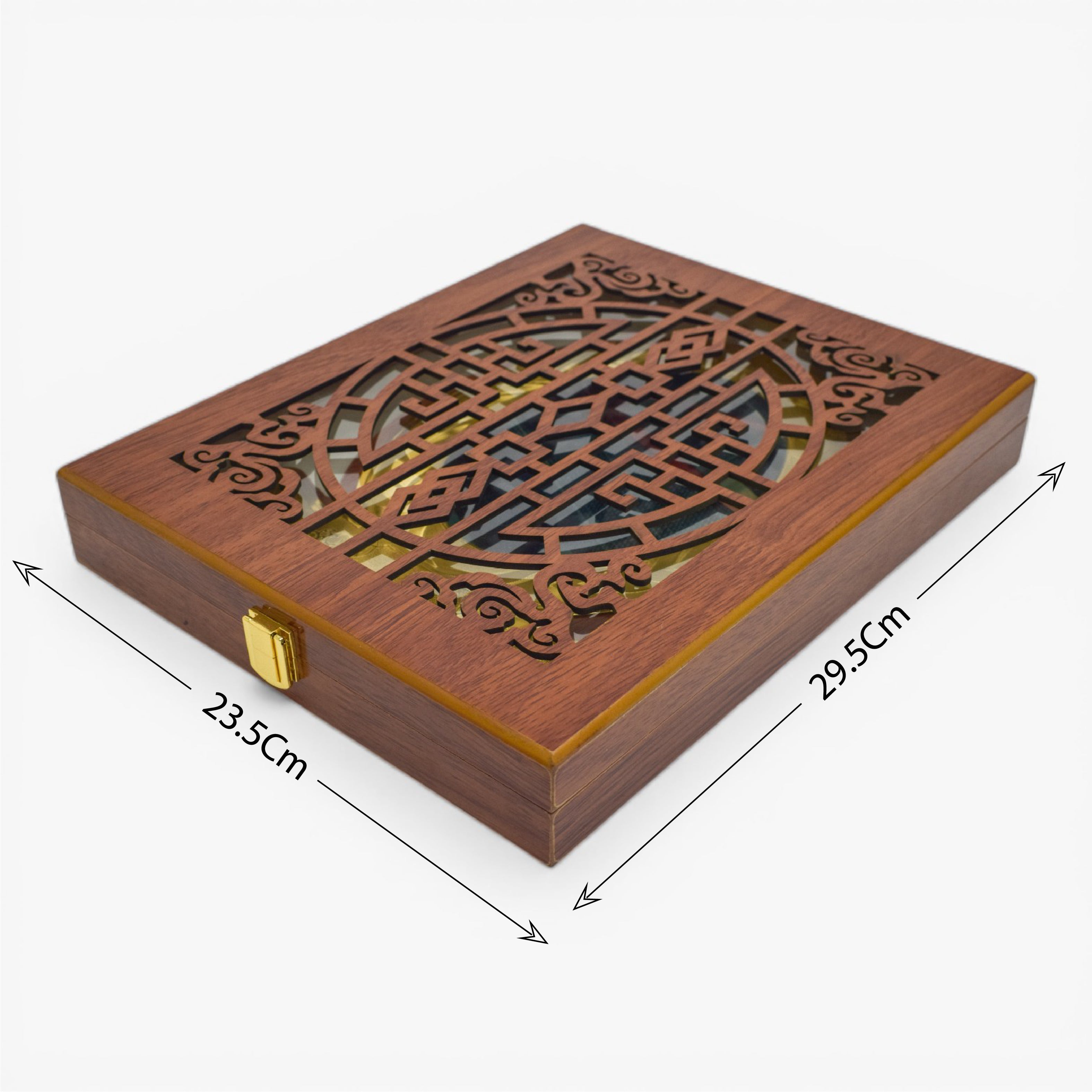 WOODEN TROPHY DESIGN PLATE WITH WOODEN BOX H-13