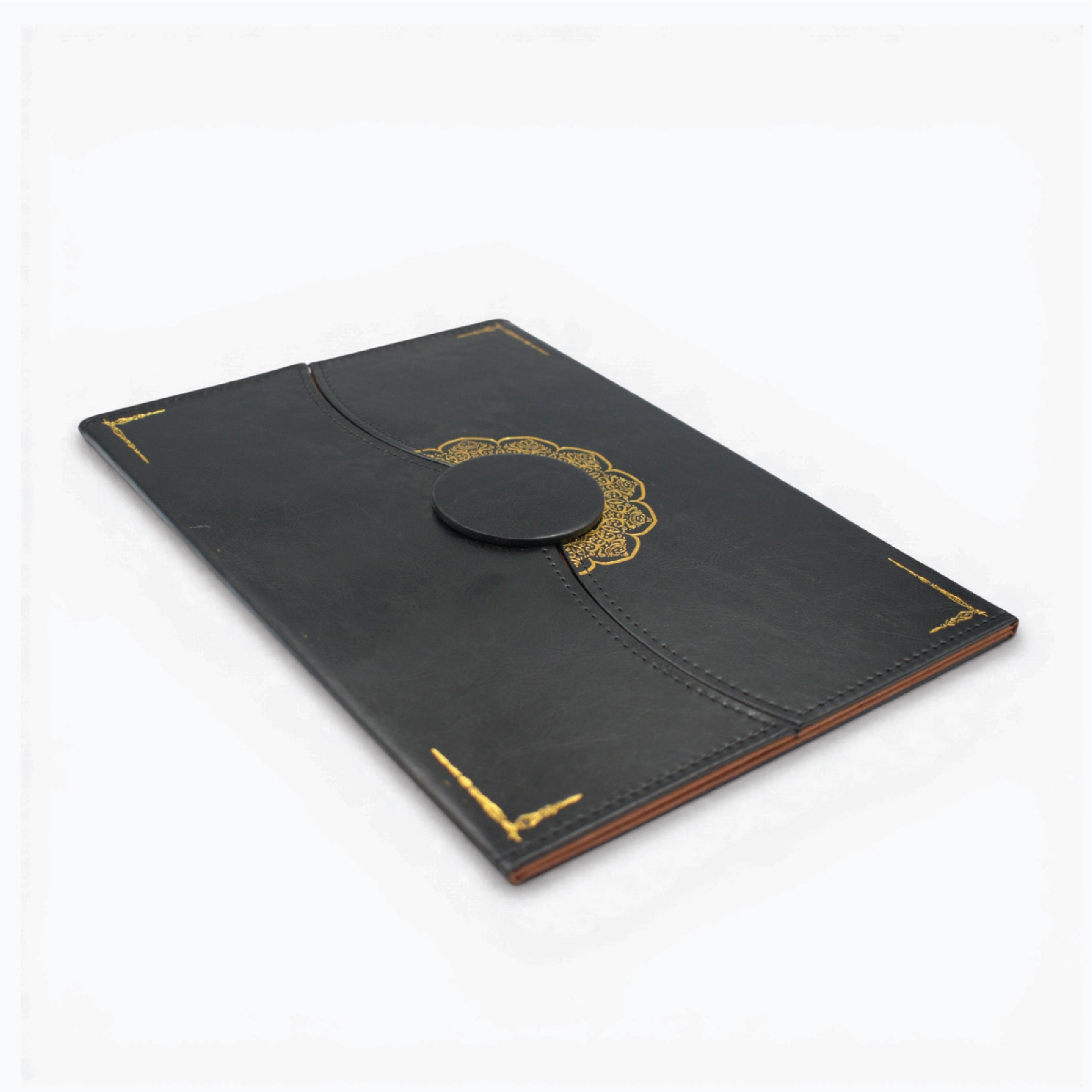 A4 BLACK CERTIFICATE FOLDER WITH GOLD PLATE – CUSTOM PRINTABLE AWARD  ( H-8 A&B )