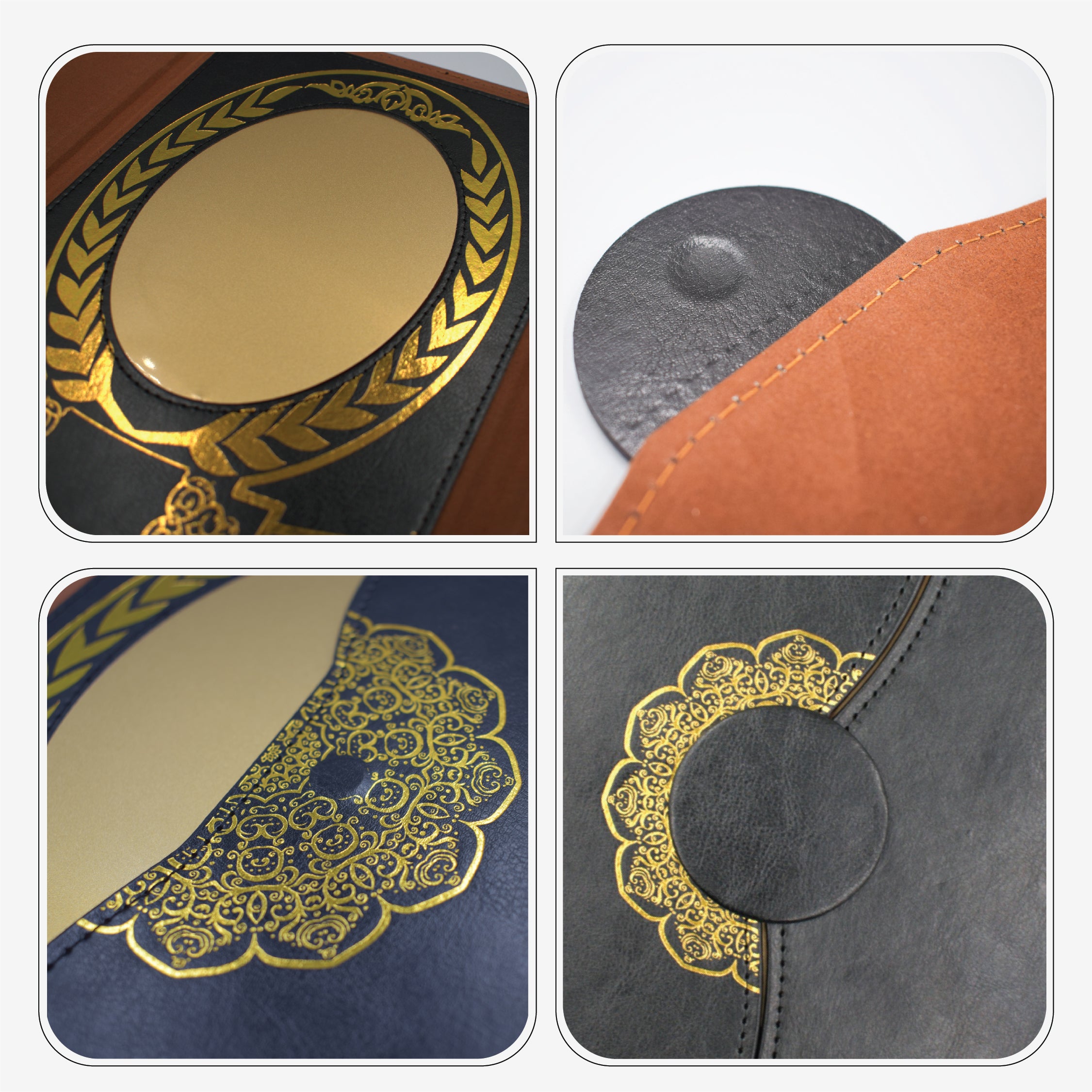 A4 BLACK CERTIFICATE FOLDER WITH GOLD PLATE – CUSTOM PRINTABLE AWARD  ( H-8 A&B )