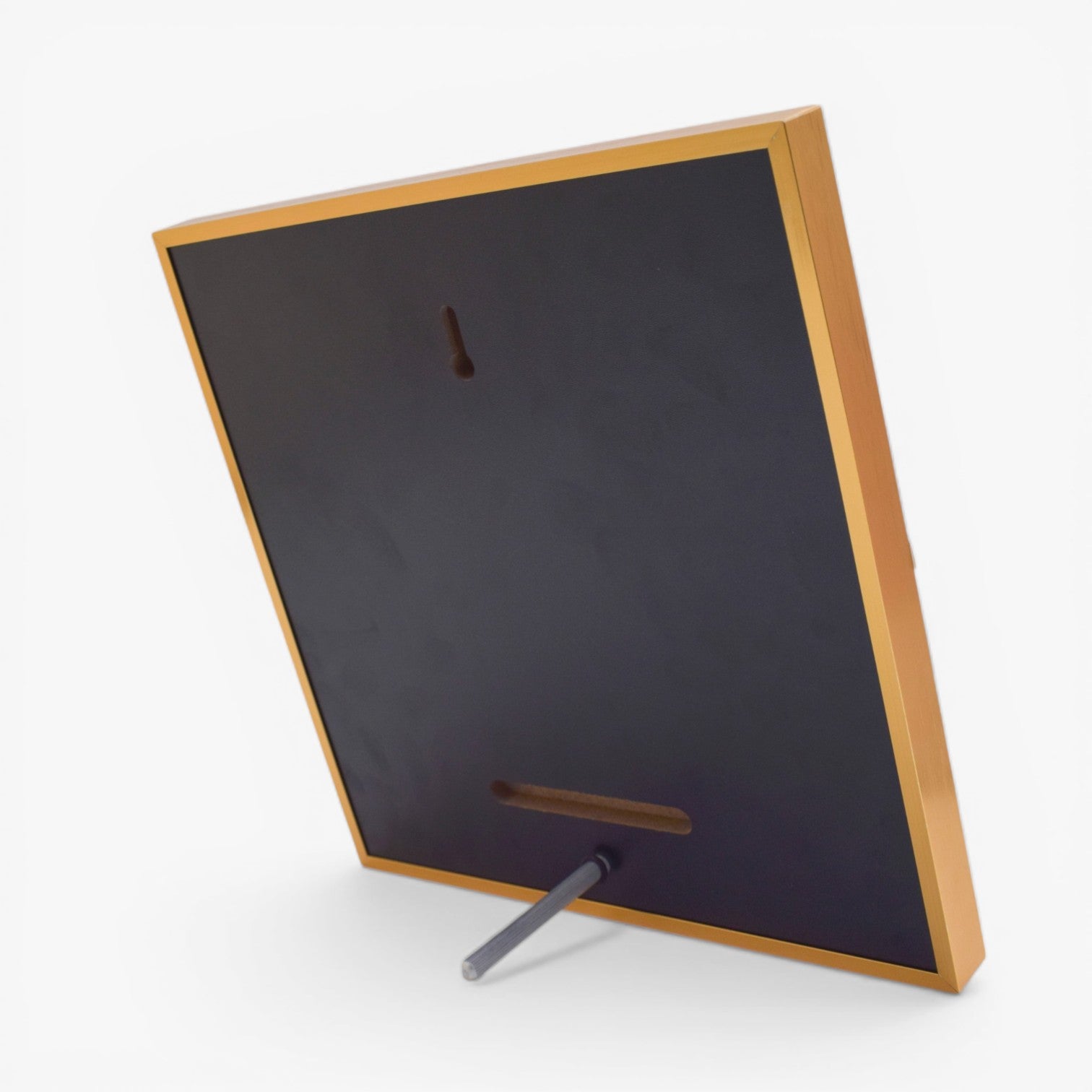 ELEGANT ROUND TROPHY WITH ALUMINIUM  CUT OUT SQUIRE FRAME WITH WOODEN BOX  H-4