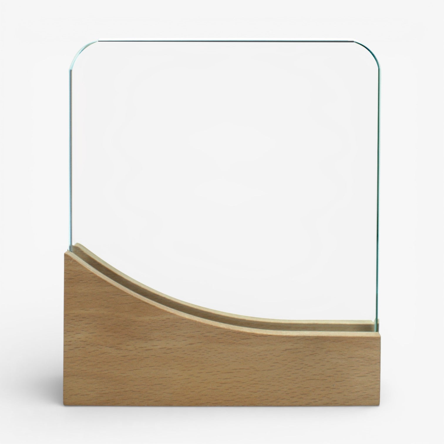 SQUARE CRYSTAL AWARDS WITH WOODEN BASE ( LCM013 )