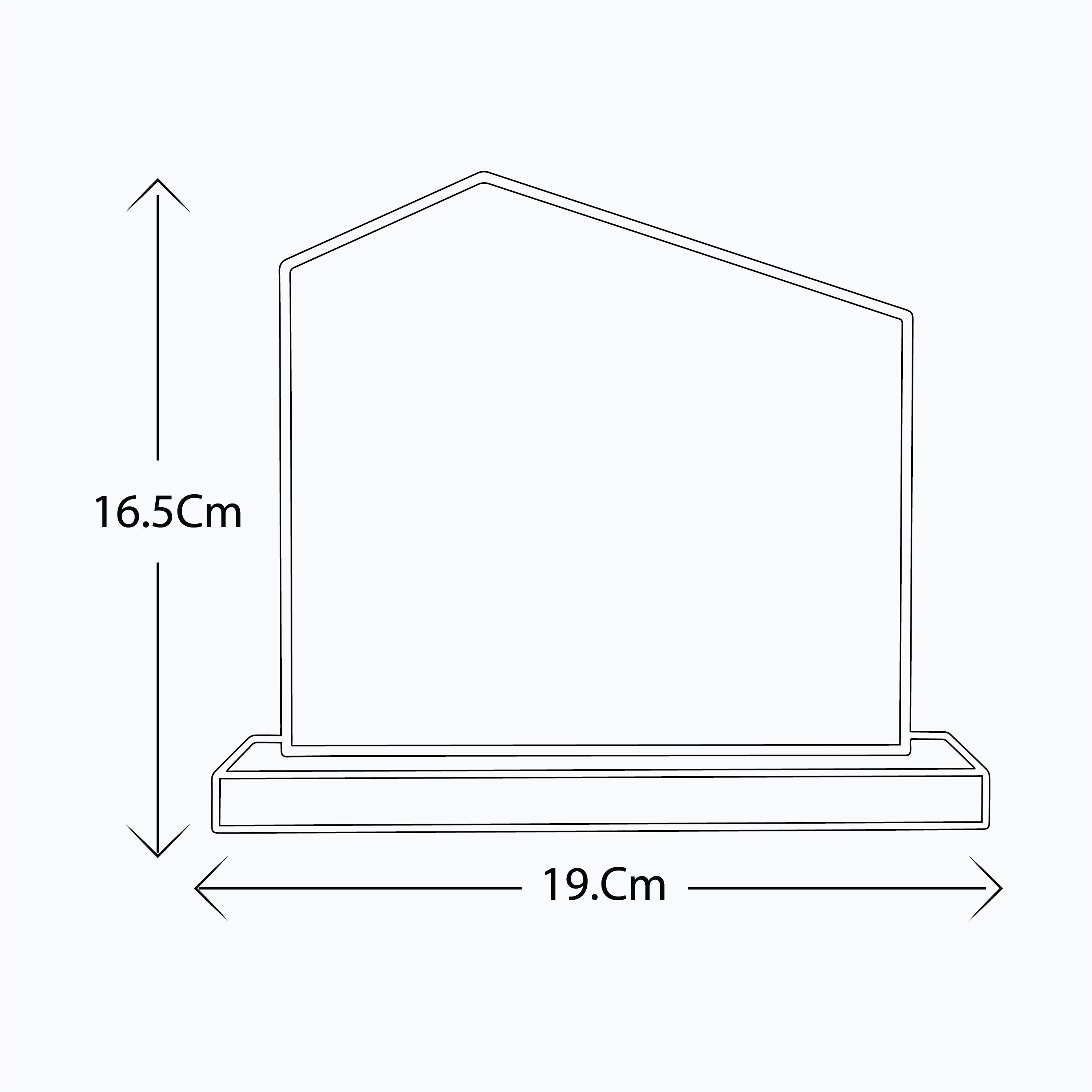 CRYSTAL GLASS TROPHY AWARD ( LCC03 )
