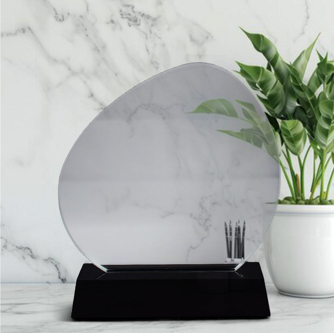 OVAL EDGE CRYSTAL AWARD LS24201