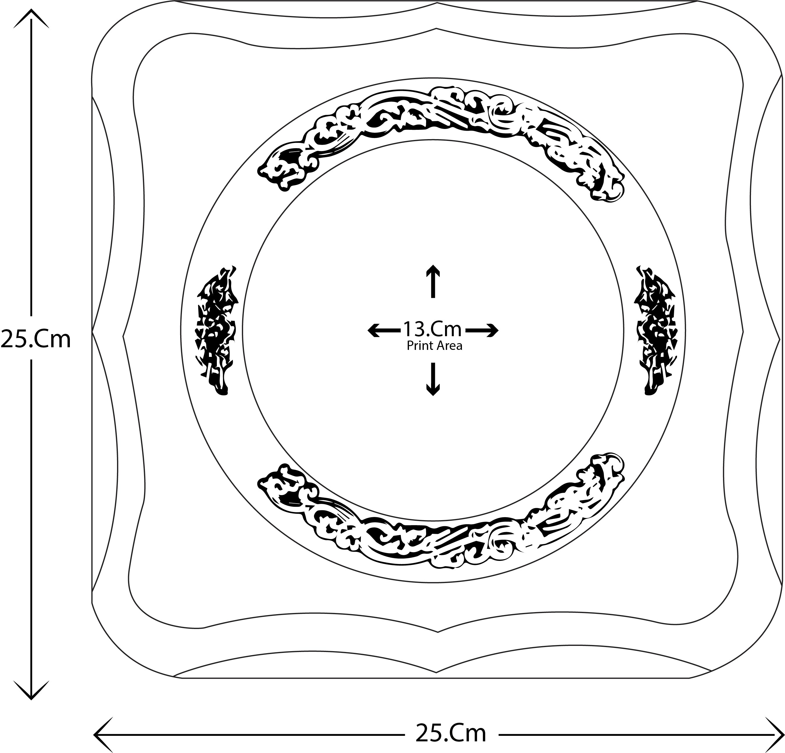 WOODEN TROPHY WITH ROUND PLATE WITH WOODEN BOX H-7
