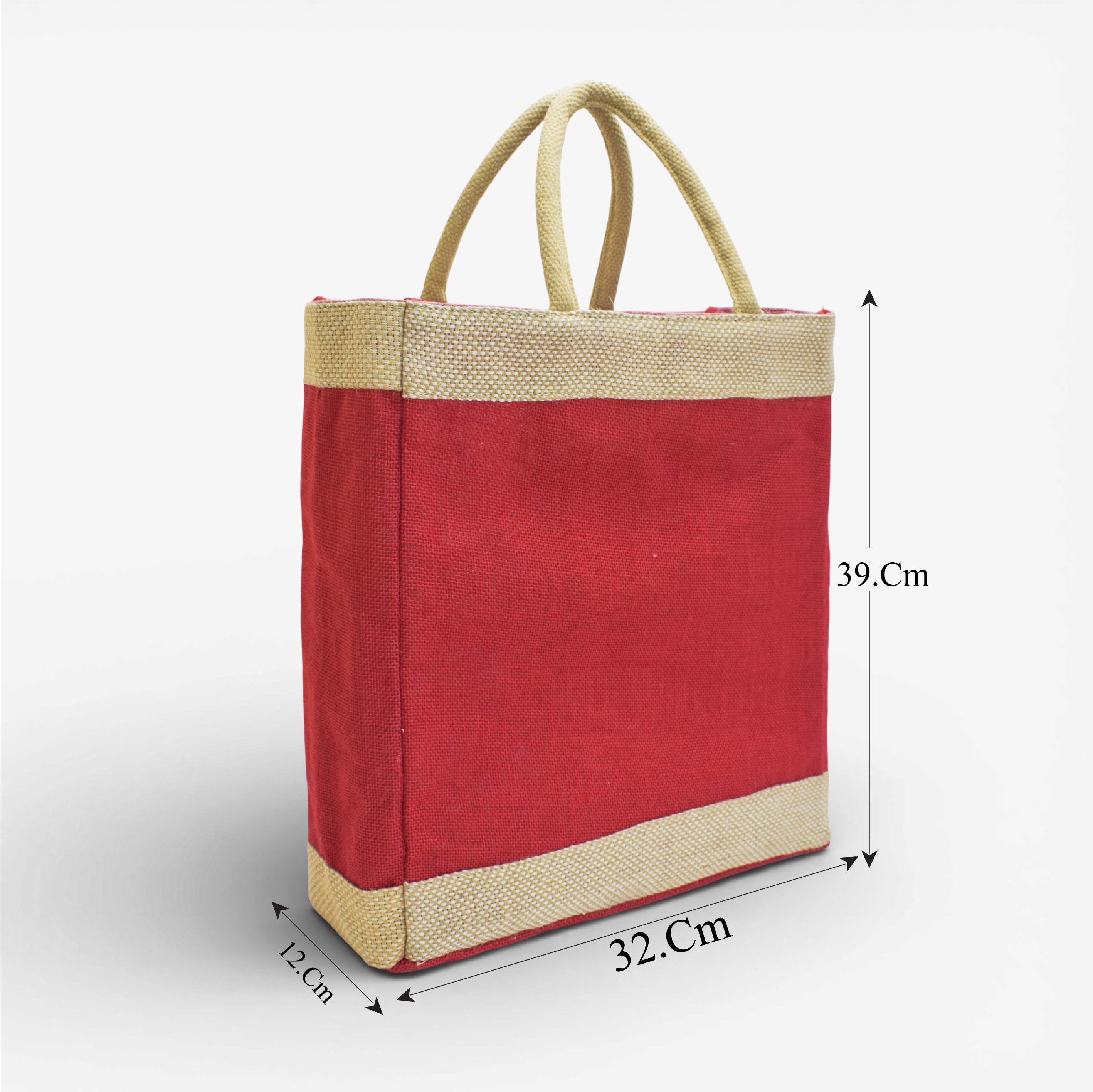 JUTE BAG WITH IN SIDE  POCKET  ASH-26