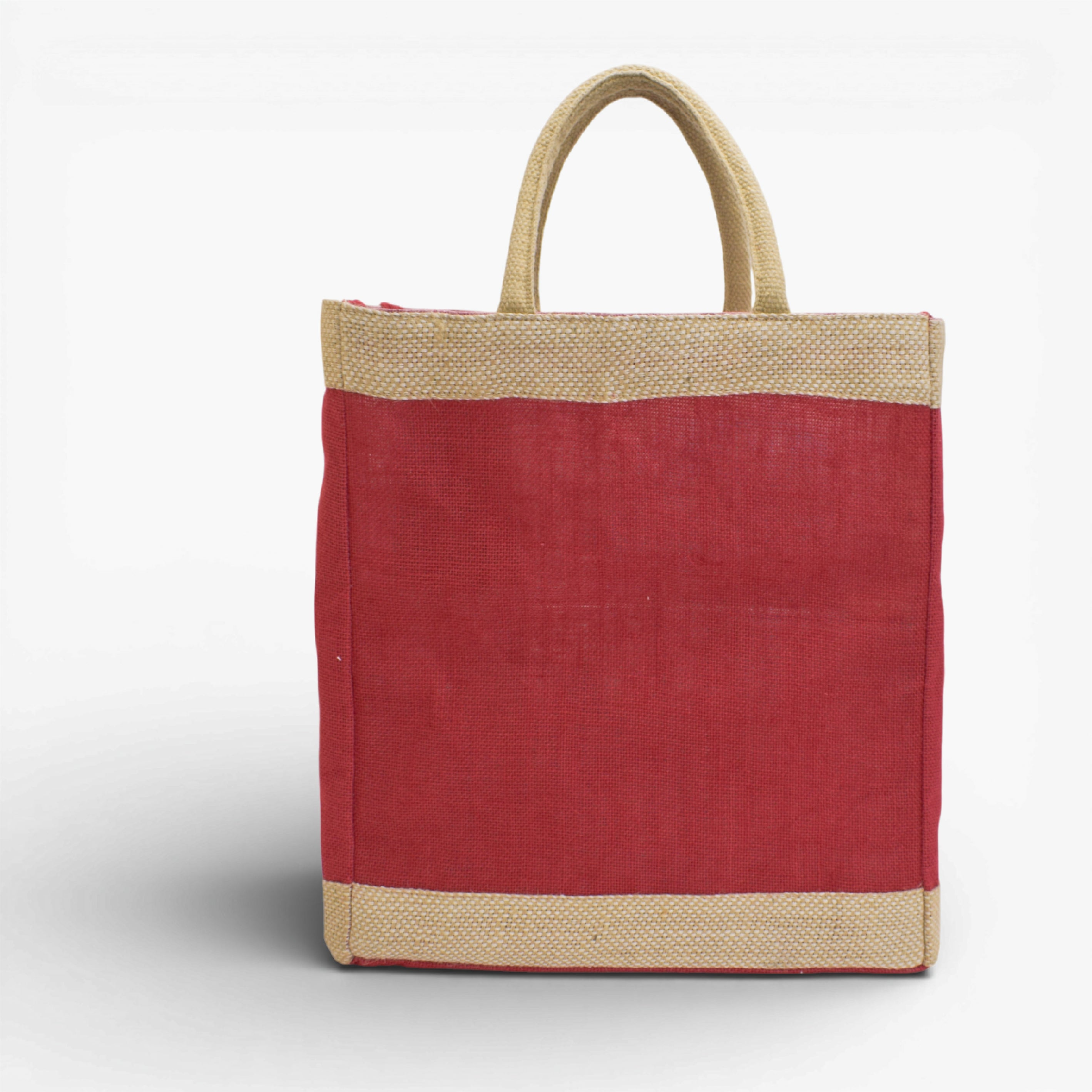 JUTE BAG WITH IN SIDE  POCKET  ASH-26