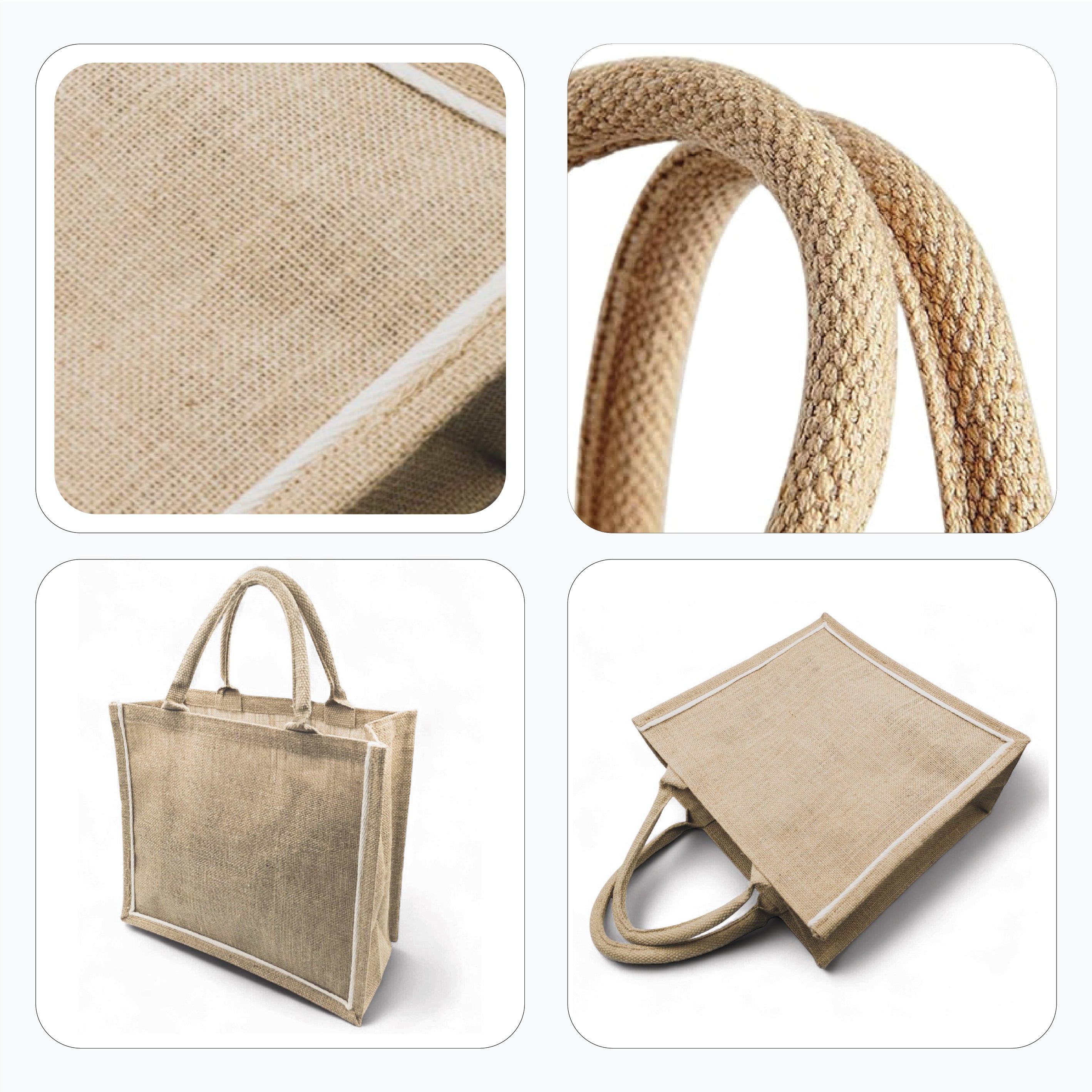 Jute Bag with White Lining