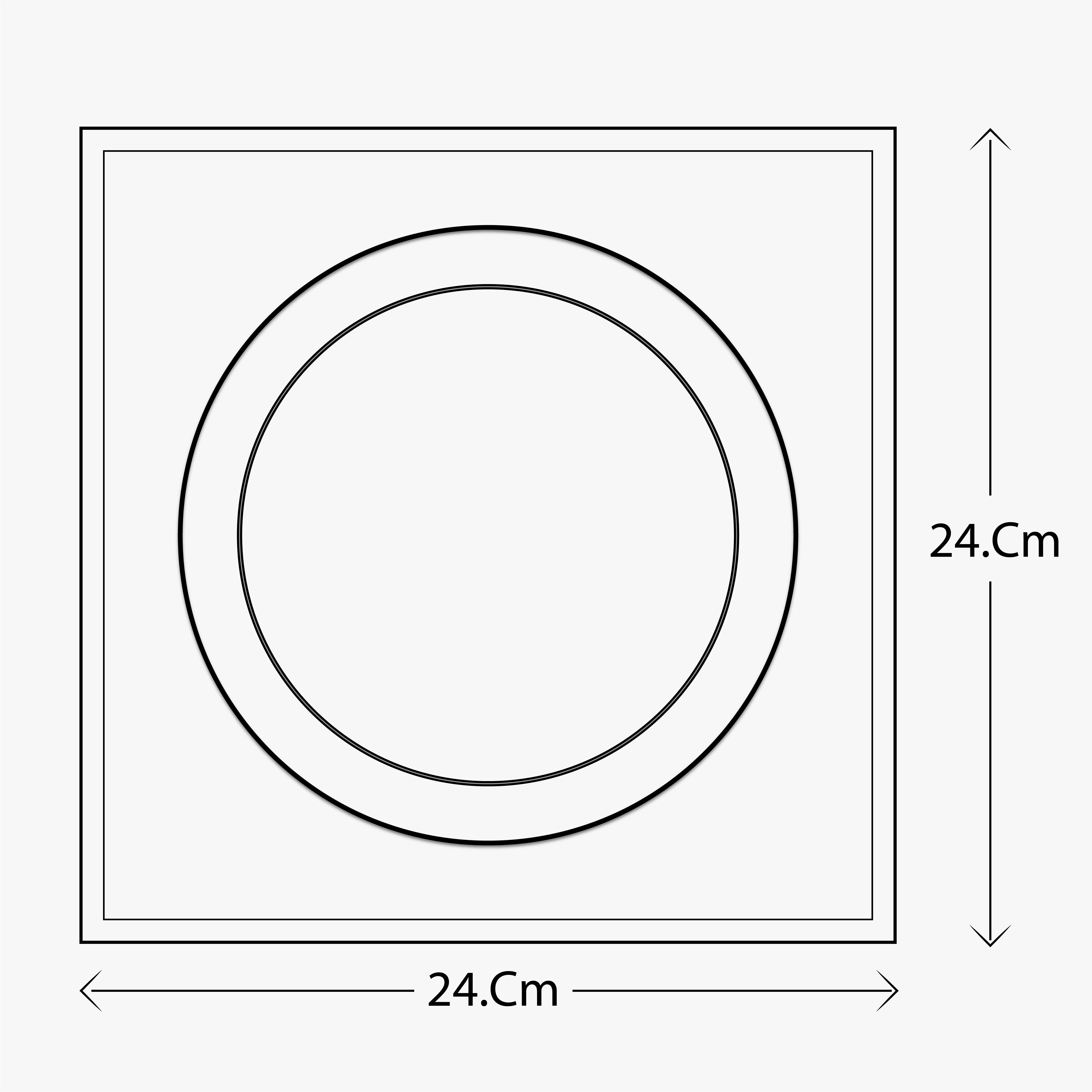METAL SQUIRE FRAME WITH ROUND PLATE TROPHY WITH CARDBOARD BOX  ( H-12 )