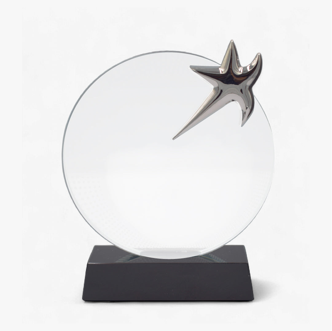 STAR ROUND CRYSTAL  AWARD (ST-52)
