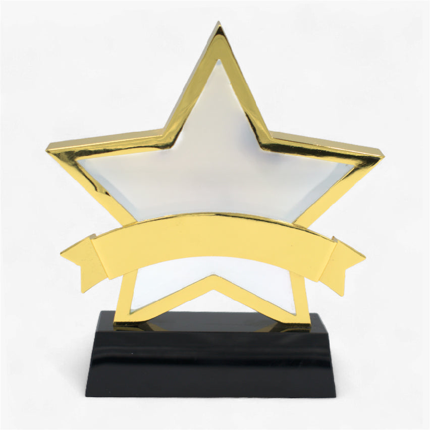 STAR SHAPE METAL CRYSTAL TROPHY ( A7214)