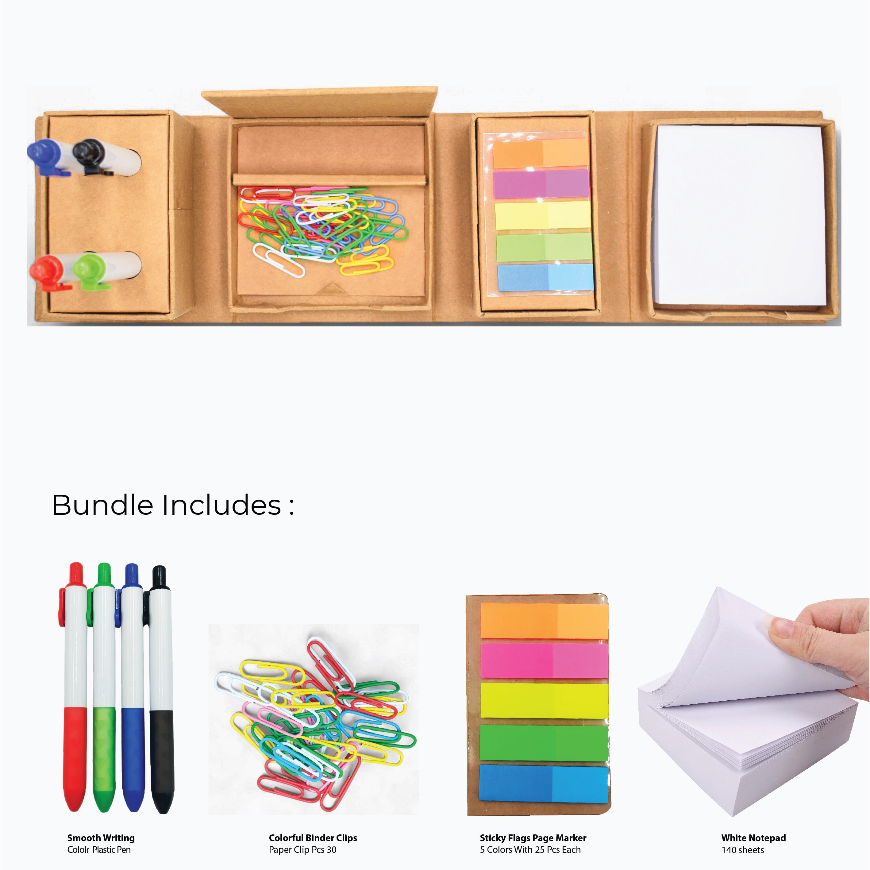 DESK ORGANISER STICKY NOTE MEMO HOLDER
