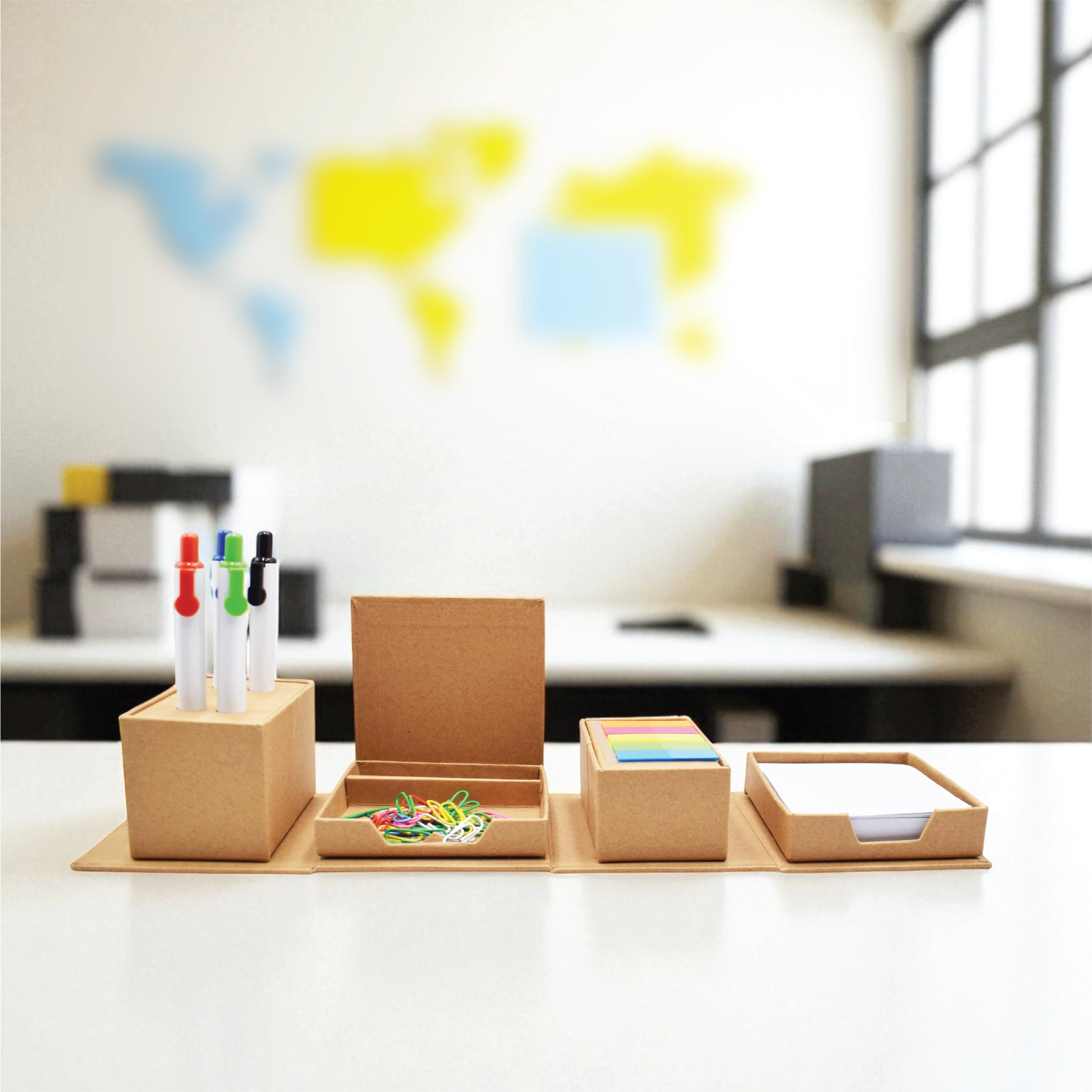 DESK ORGANISER STICKY NOTE MEMO HOLDER