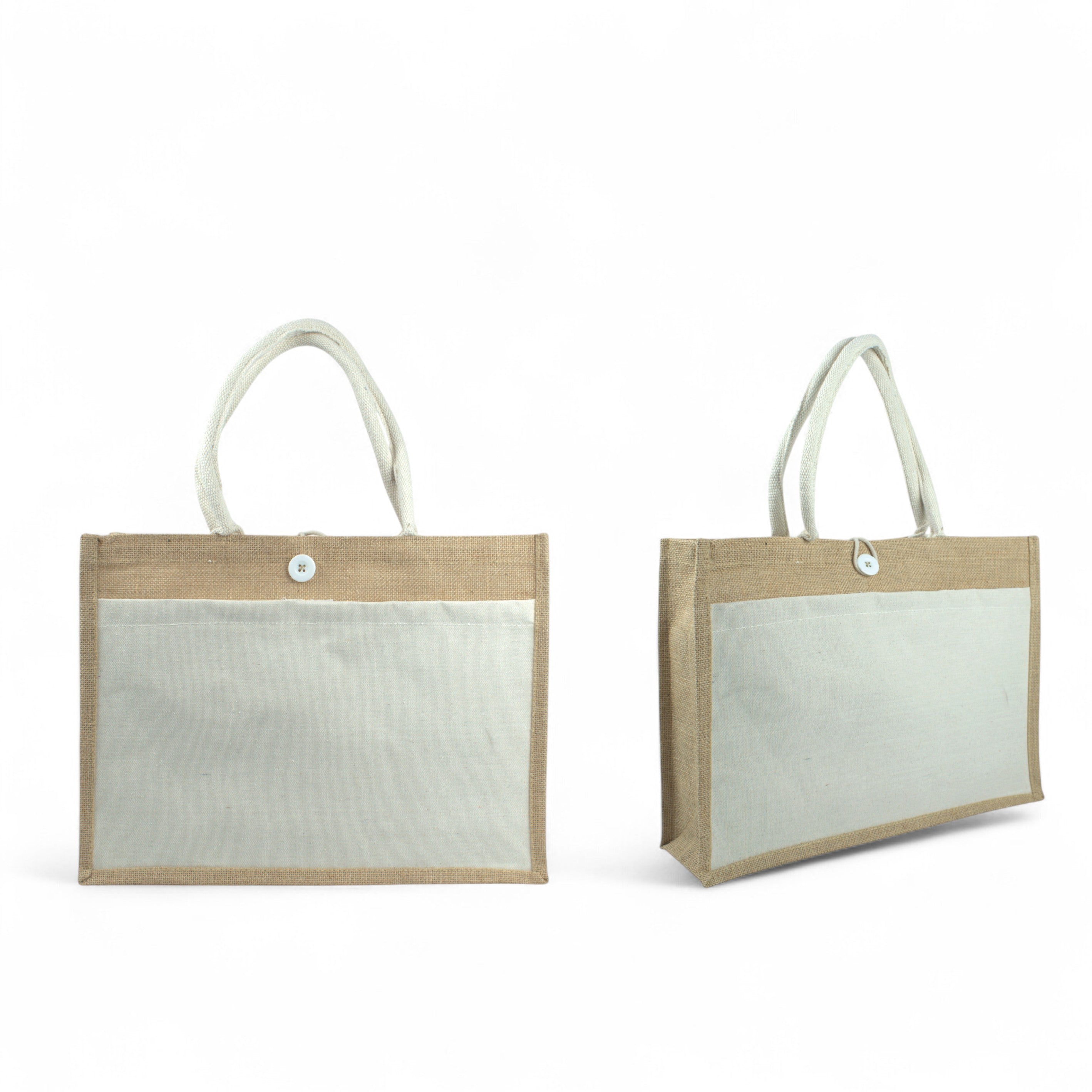 Jute Bags with Cotton Pocket