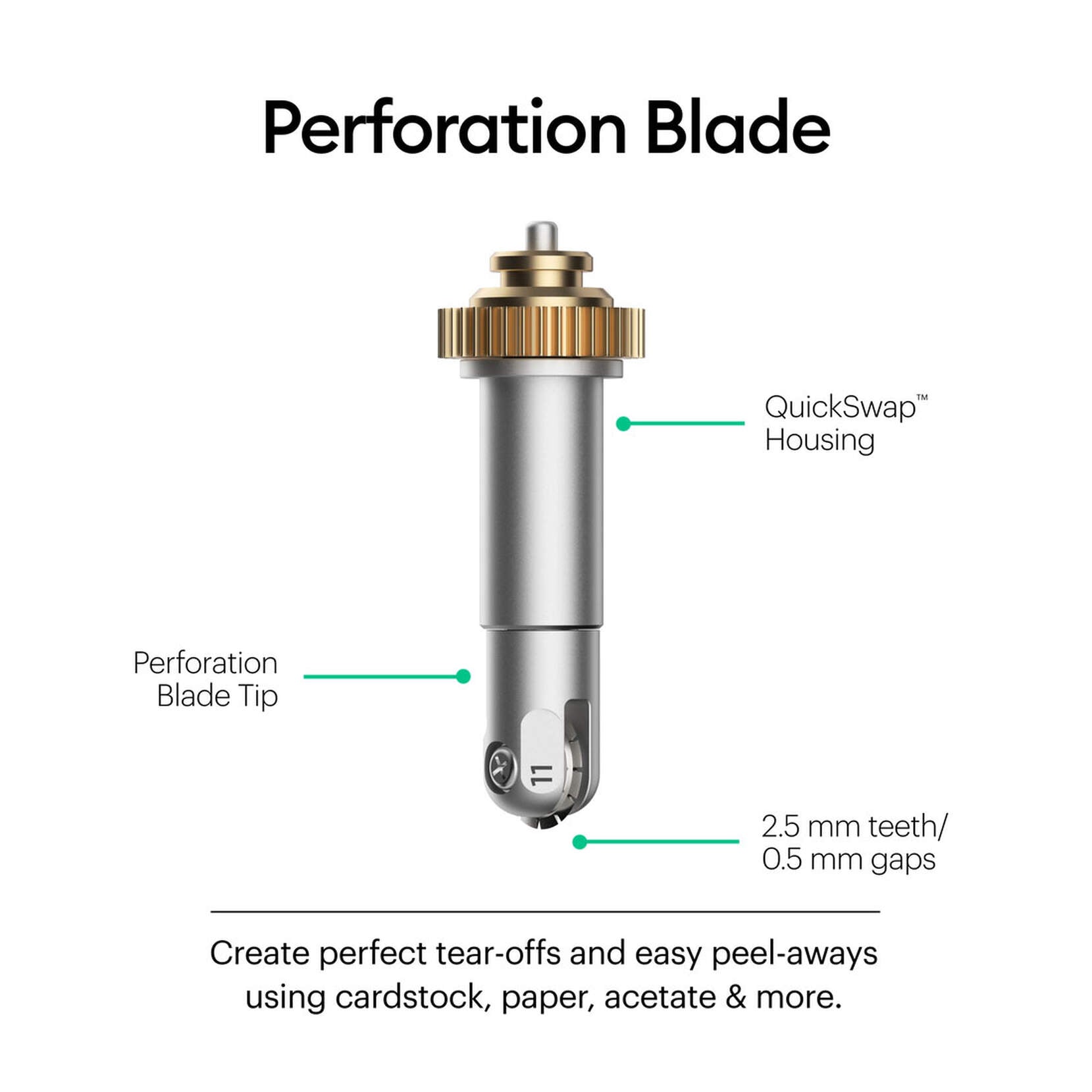 Cricut Basic Perforation Blade + QuickSwap Housing