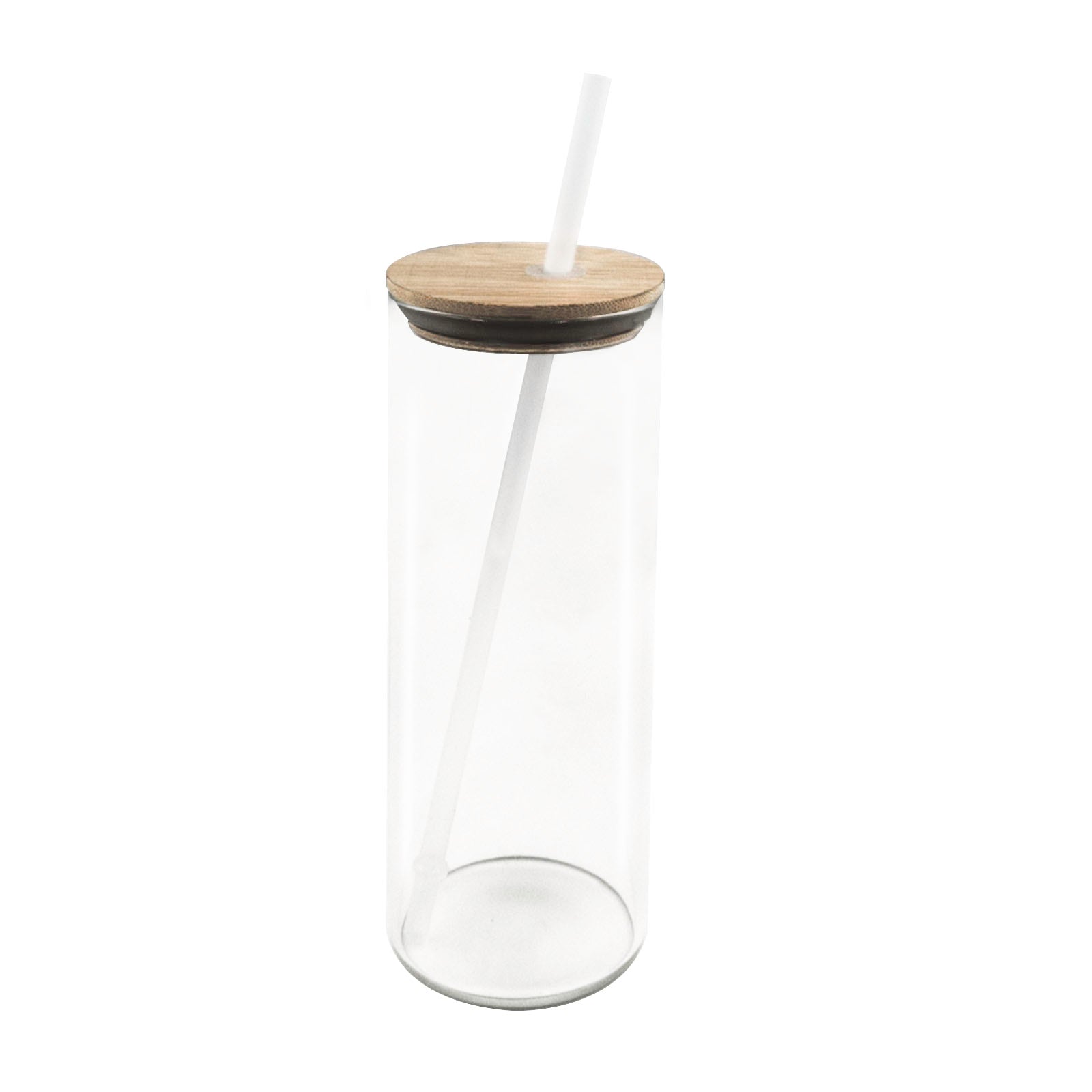 Glass Tumbler with Straw - 25 Oz.