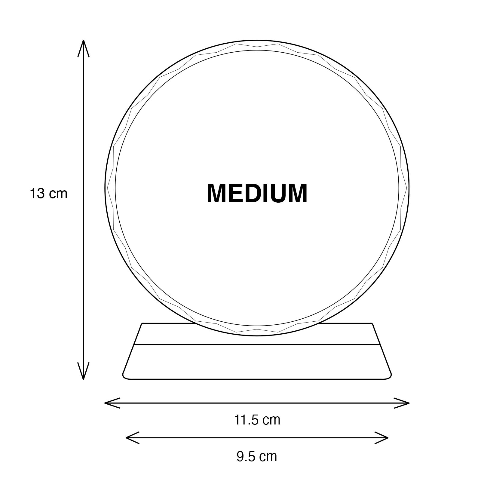 Round Sublimation Crystal Trophy