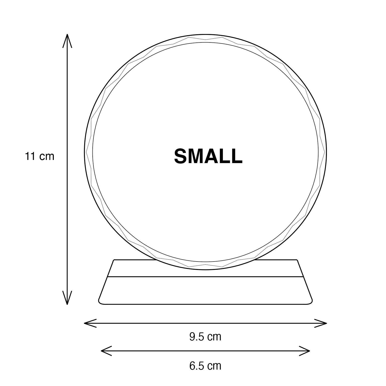 Round Sublimation Crystal Trophy