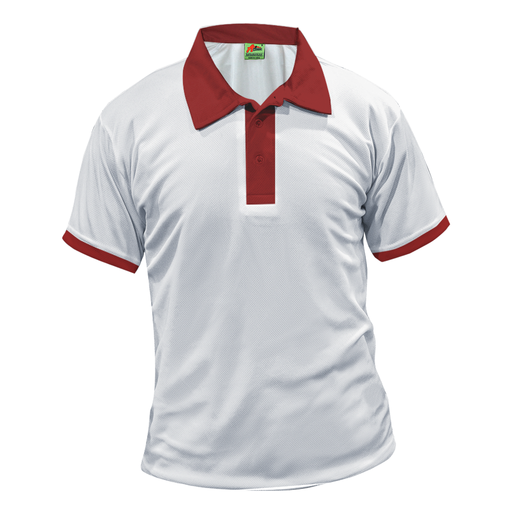 MAROON WHITE DRY FIT POLO T SHIRT ASHBI MICRO GOODS WHOLESALERS