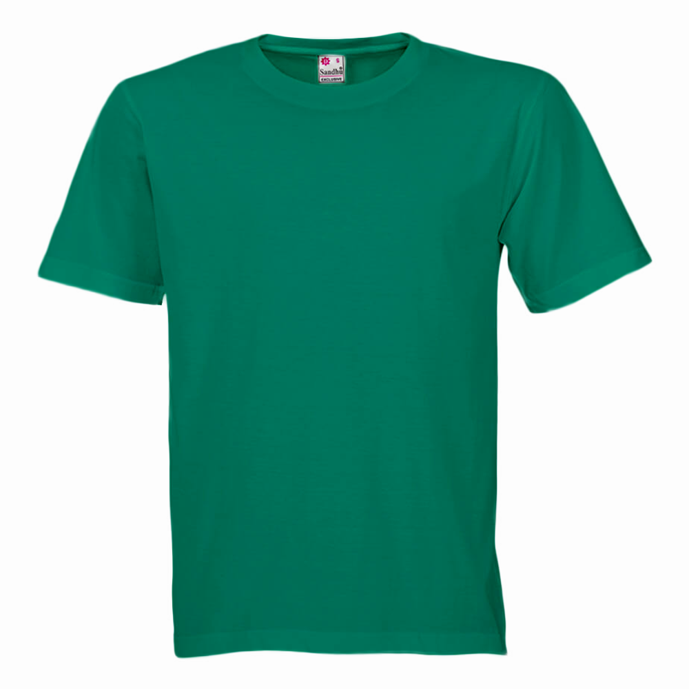 round neck t shirt green
